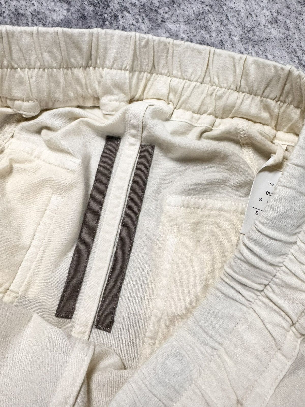 Rick Owens SS22 Rick Owens “Fogachine” Natural Creatch Cargo Sweatpants Size US 32 / EU 48 - 4 Thumbnail