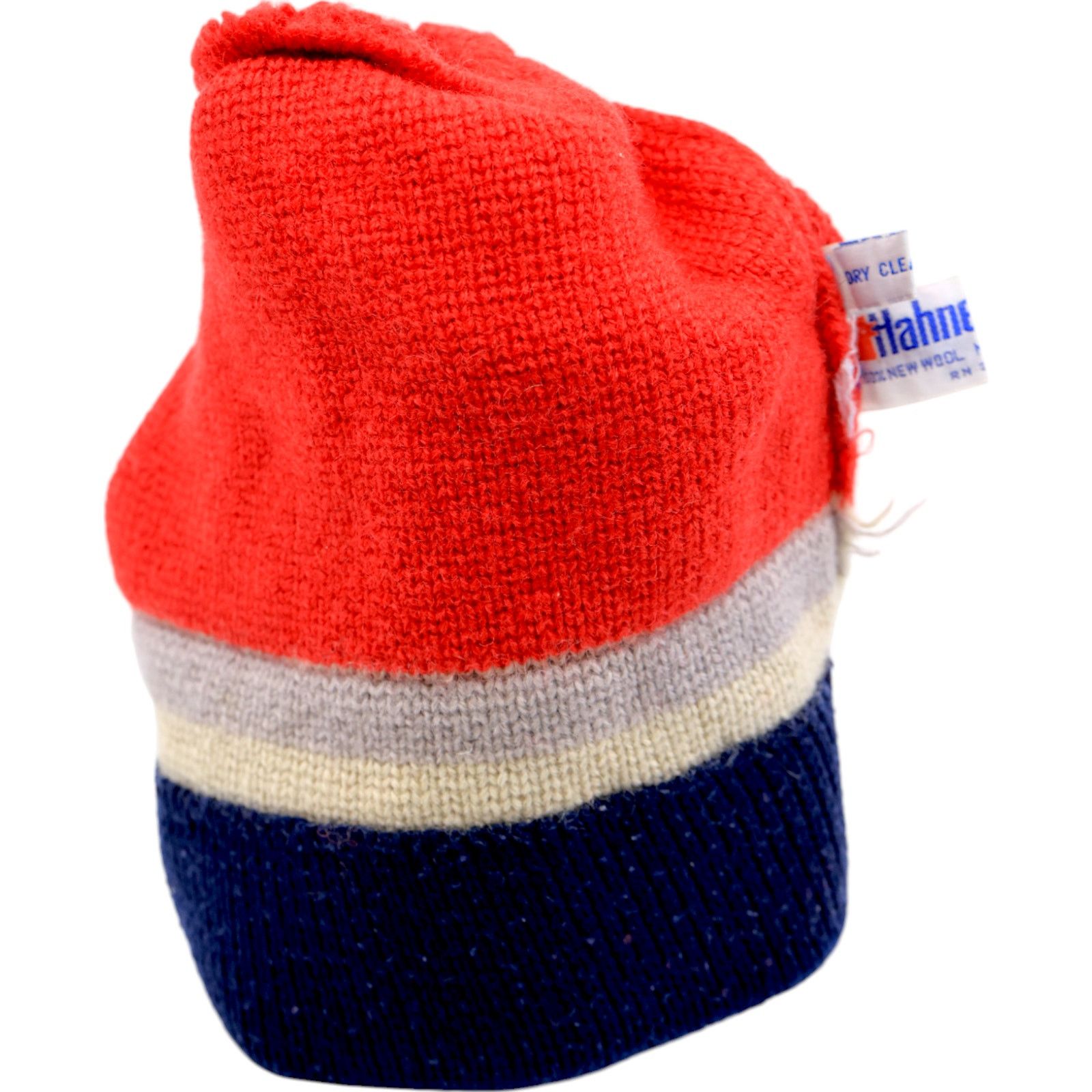 Other Hahnenkamm Ski Hat Winter Beanie Vintage 1980s Red Blue Gray Size ONE SIZE - 4 Thumbnail