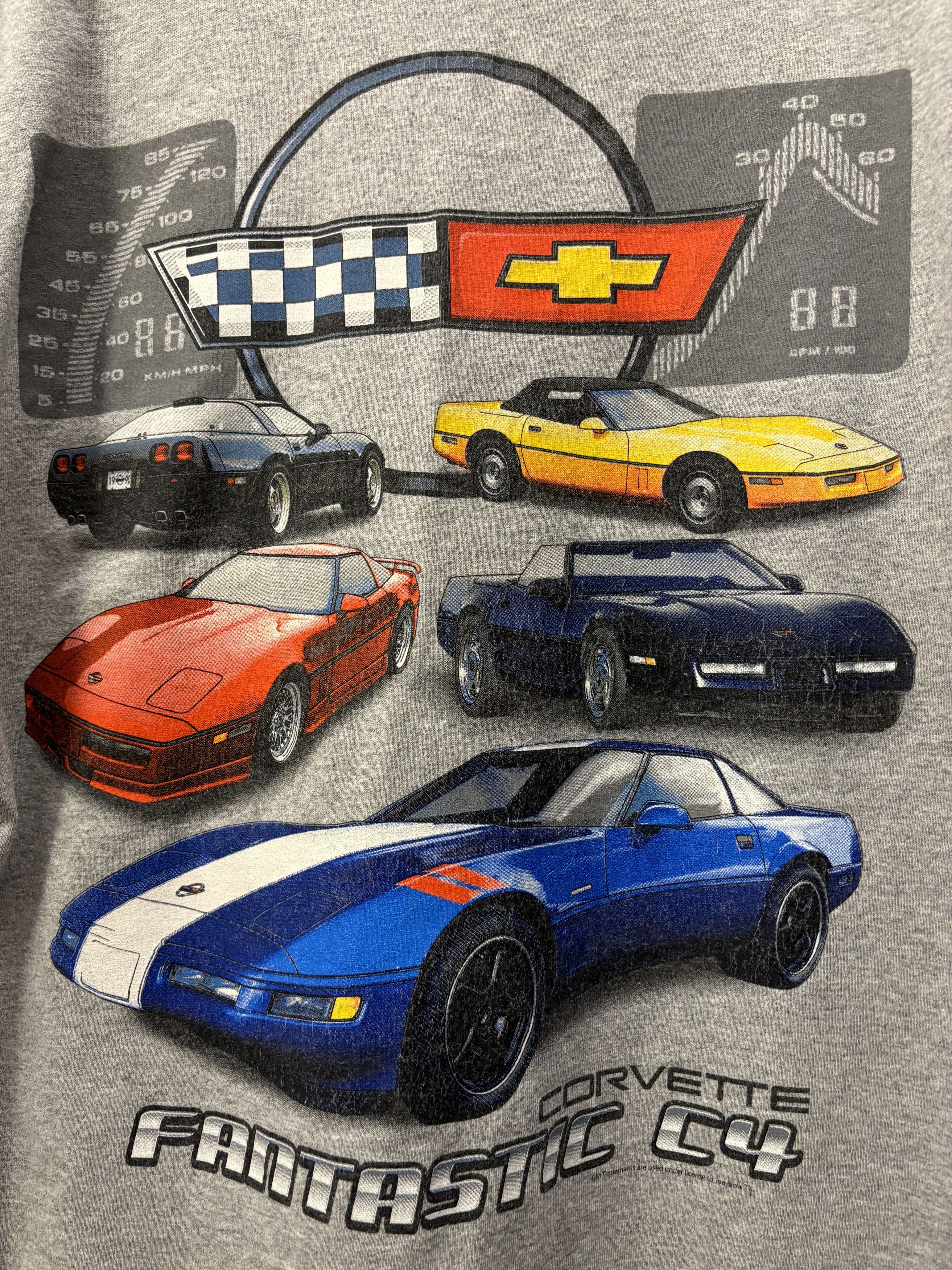 Ford × Vintage Vintage Corvette C4 Car Back Print Tee Size US L / EU 52-54 / 3 - 6 Thumbnail