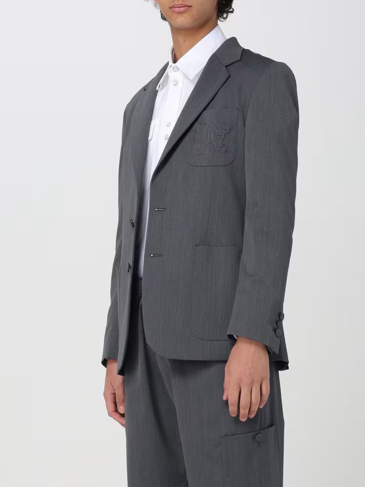 Palm Angels o1y0325 Logo Blazer in Grey Size US M / EU 48-50 / 2 - 3 Thumbnail