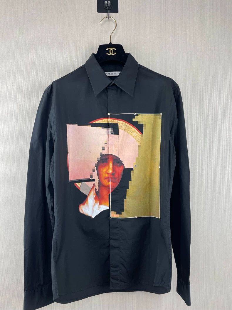 Other Givenchy Size39 Character Pixel Long Sleeve Shirt Size US M / EU 48-50 / 2 - 1 Thumbnail