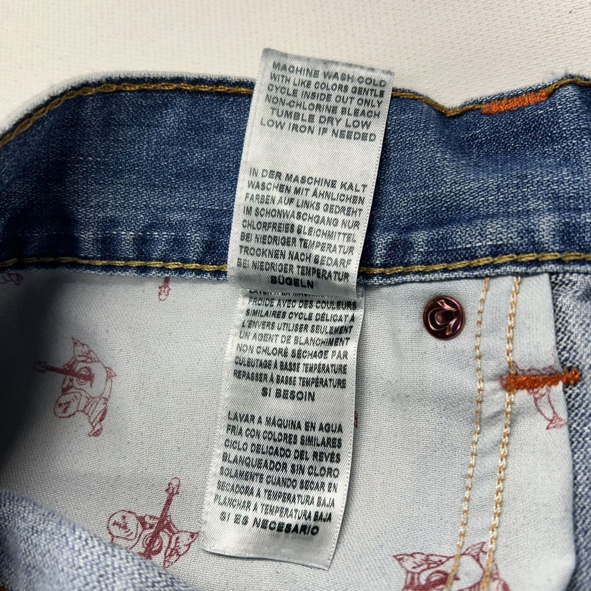 True Religion True Religion Jeans Blue Straight Flap Denim Ricky Washed Size US 36 / EU 52 - 11 Thumbnail