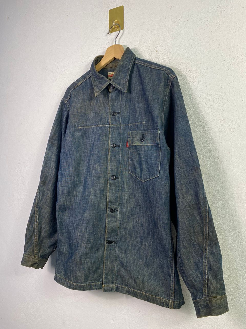 Chevignon × Vintage Chevignon Denim Shirt Single Pocket Size US M / EU 48-50 / 2 - 2 Thumbnail