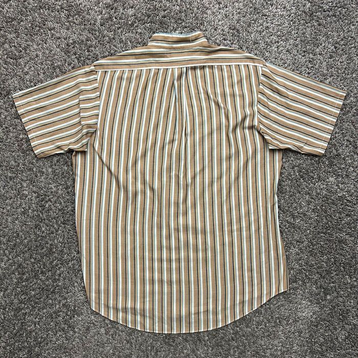 Vintage Vintage 60s Shirt Button Up Striped Cambridge Distressed