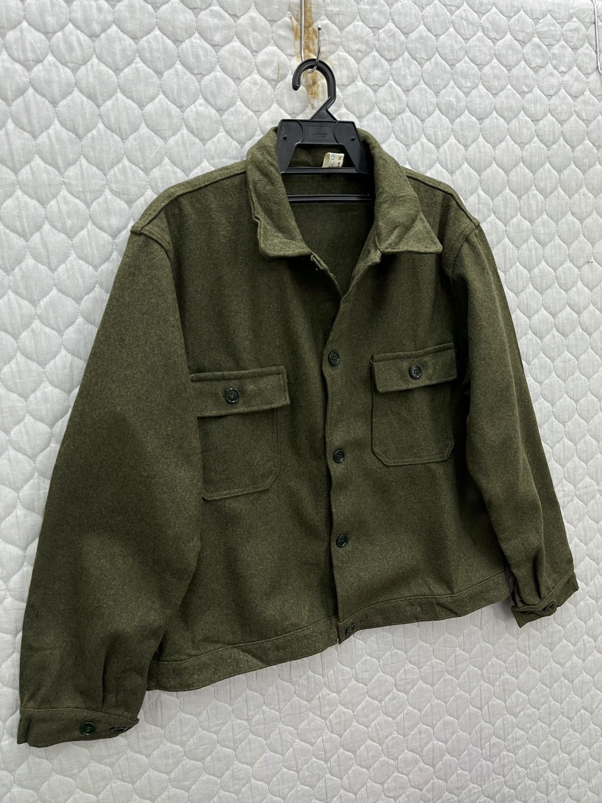 Vintage 🔥🔥🔥STEALS VTG TACCONI SPA MILITARY WOOL JACKET Size US M / EU 48-50 / 2 - 2 Thumbnail