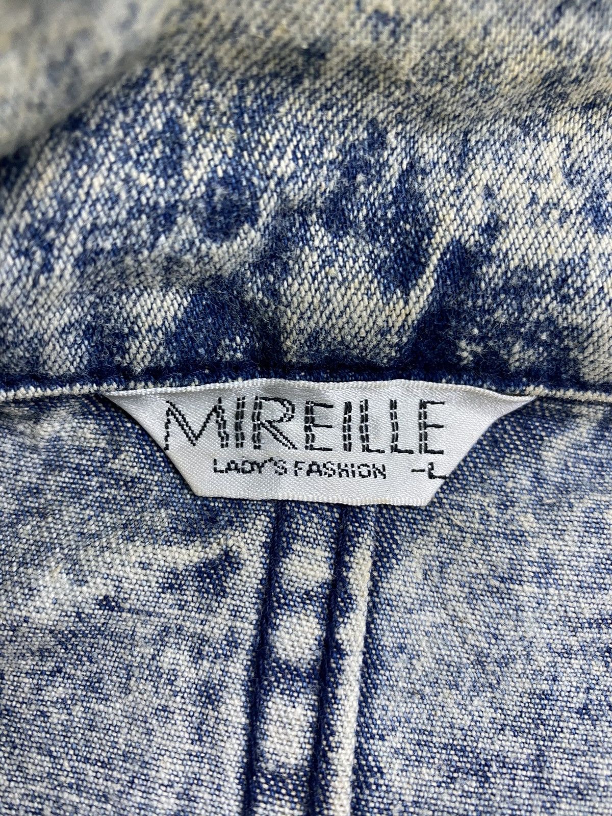 If Six Was Nine × Japanese Brand × Vintage Vintage Mireille Acid Wash Embroidery Blazer Jacket Size L / US 10 / IT 46 - 8 Thumbnail