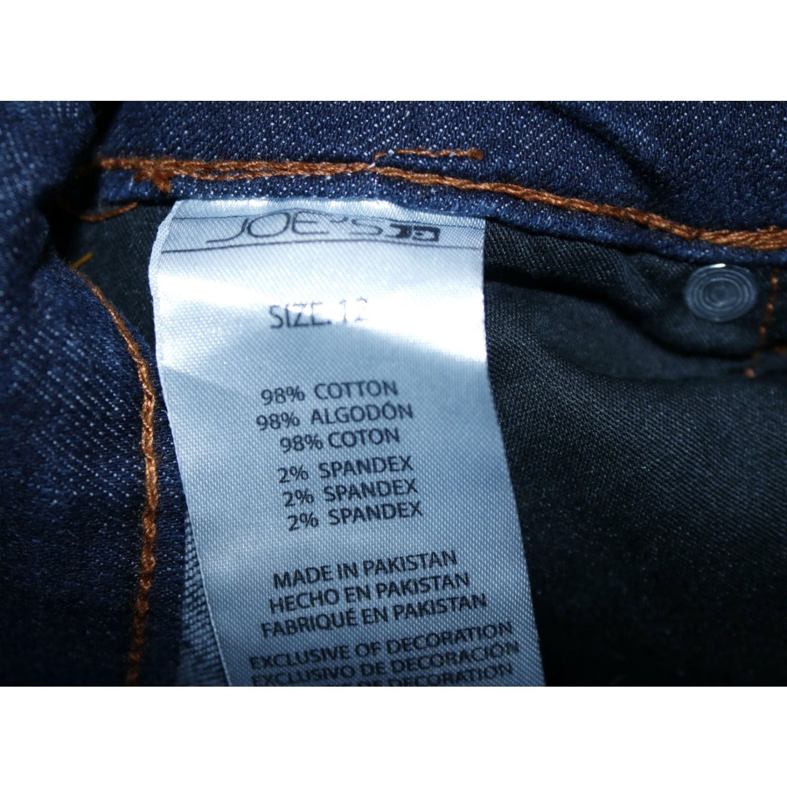 Vintage Joes Jeans Skinny Ankle Jeans | Denim Cropped Midrise | Womens Size 12 | Dark Blue Wash 26x26 INSEAM Size 26" / US 2 / IT 38 - 6 Thumbnail