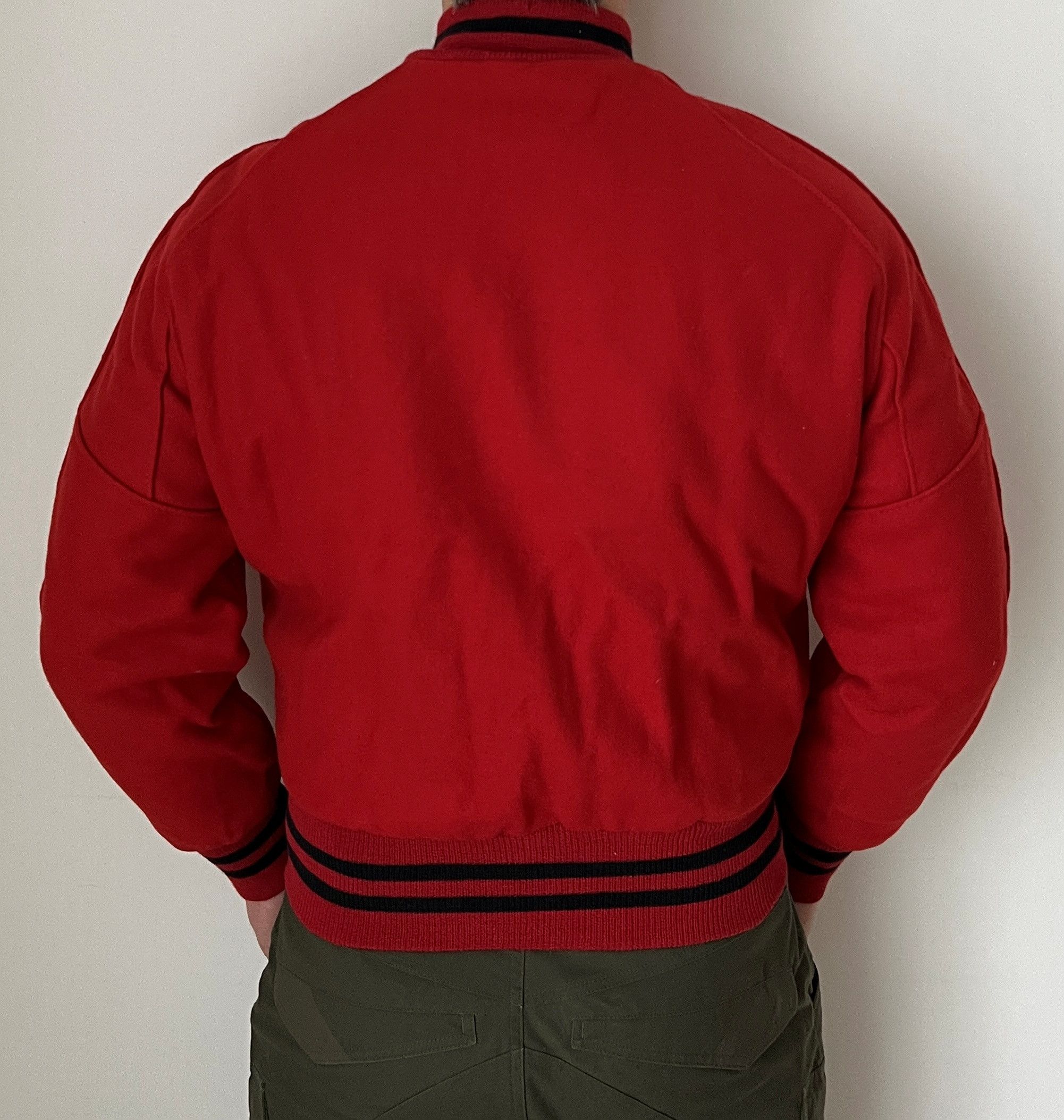 Delong VINTAGE Y2K DELONG LETTERMAN VARSITY BOMBER JACKET USA MADE Size US S / EU 44-46 / 1 - 3 Thumbnail