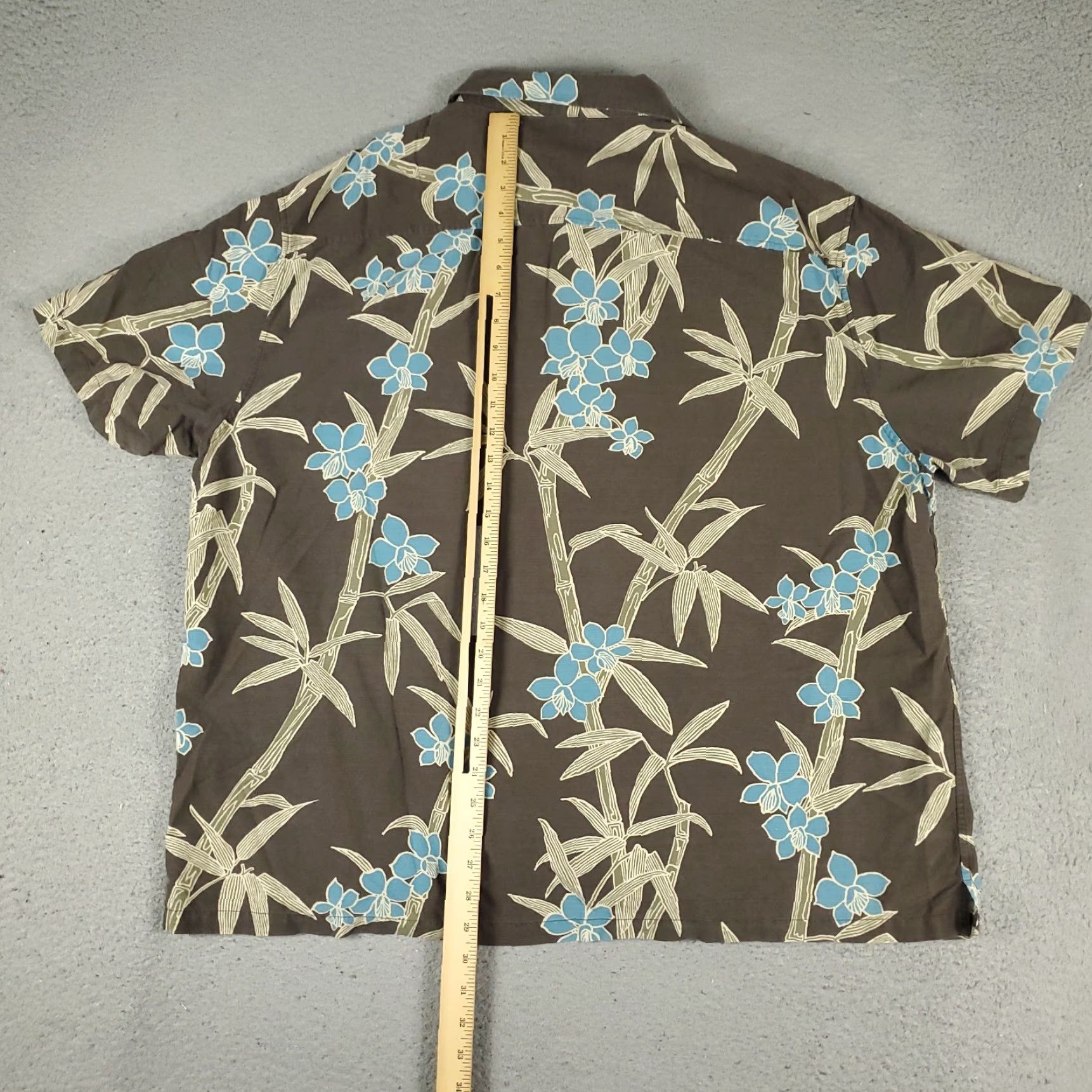 Tori Richard Tori Richard Shirt Mens 2XL Brown Floral Hawaiian Button Up Short Sleeve Casual Workwear Size US XXL / EU 58 / 5 - 4 Thumbnail