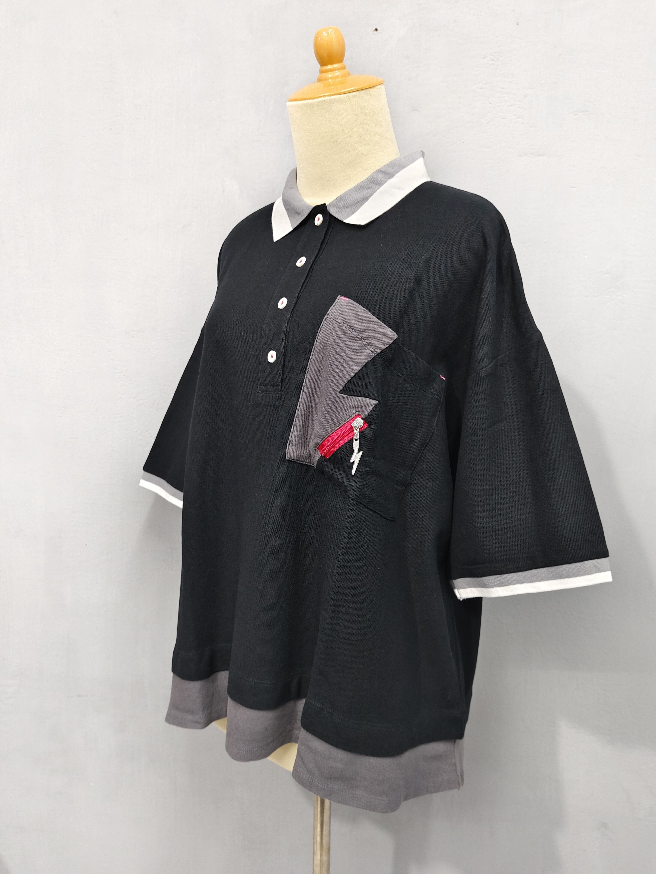 Kansai Yamamoto 🇯🇵 Super Lady by Kansai Yamamoto Cropped Polos Size XL / US 12-14 / IT 48-50 - 3 Thumbnail