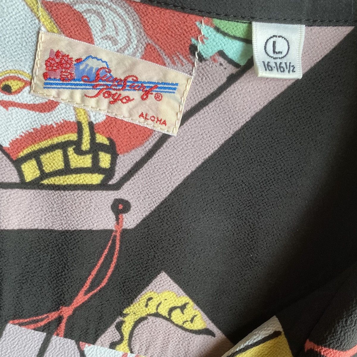 Sun Surf × Toyo Enterprises Kabuki/dragon Rayon Shirt Size US L / EU 52-54 / 3 - 4 Thumbnail