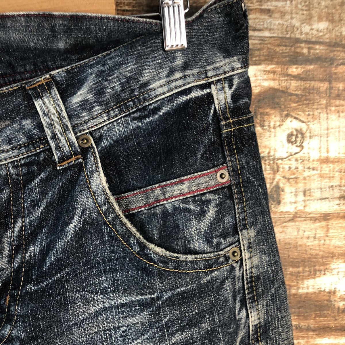 Japanese Brand DL Japanese Brand Blue Denim Pants #C633 Size US 31 - 8 Thumbnail