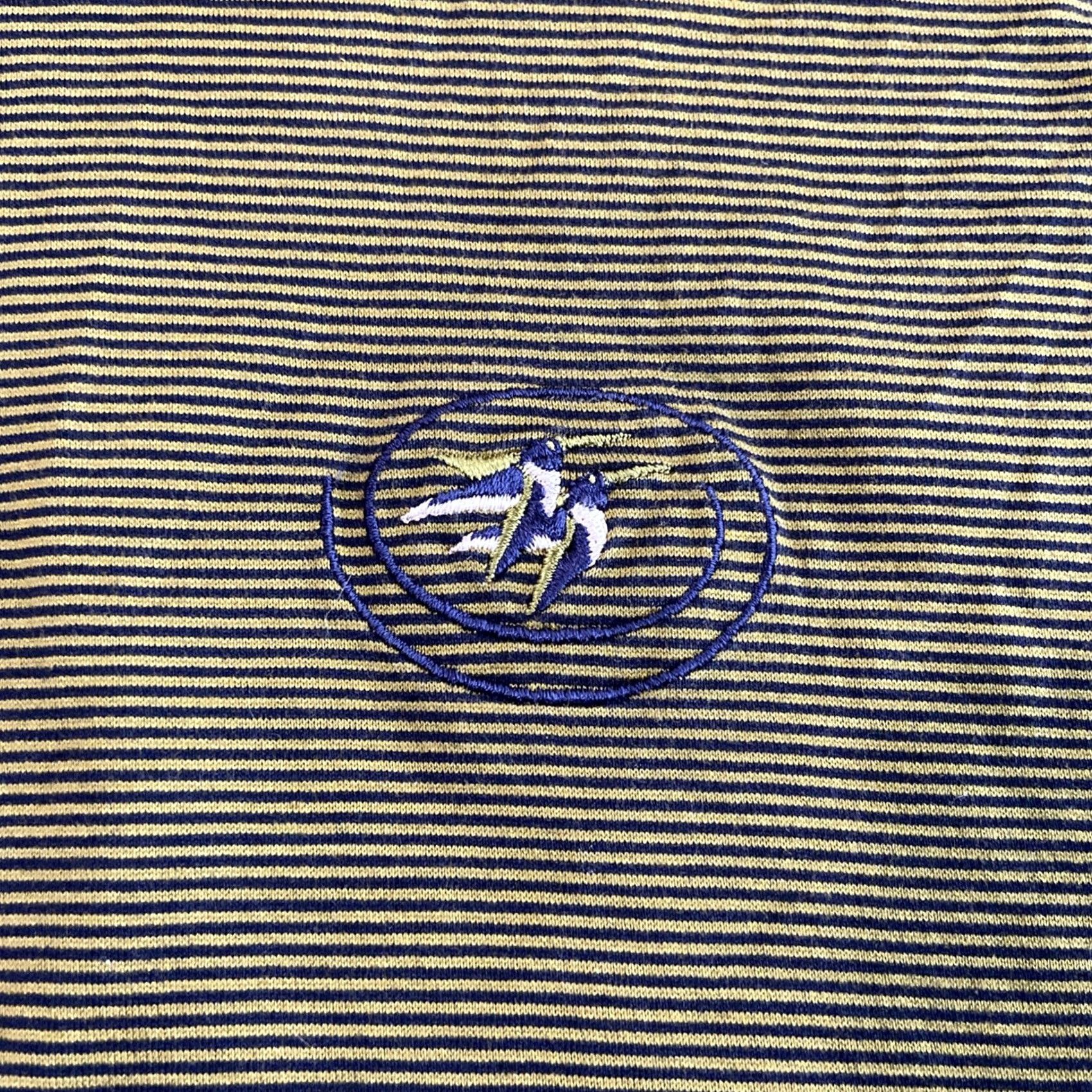 Vintage VINTAGE Descente Polo Shirt Men Large 100% Cotton Striped Golf Castle Pines Size US L / EU 52-54 / 3 - 2 Thumbnail