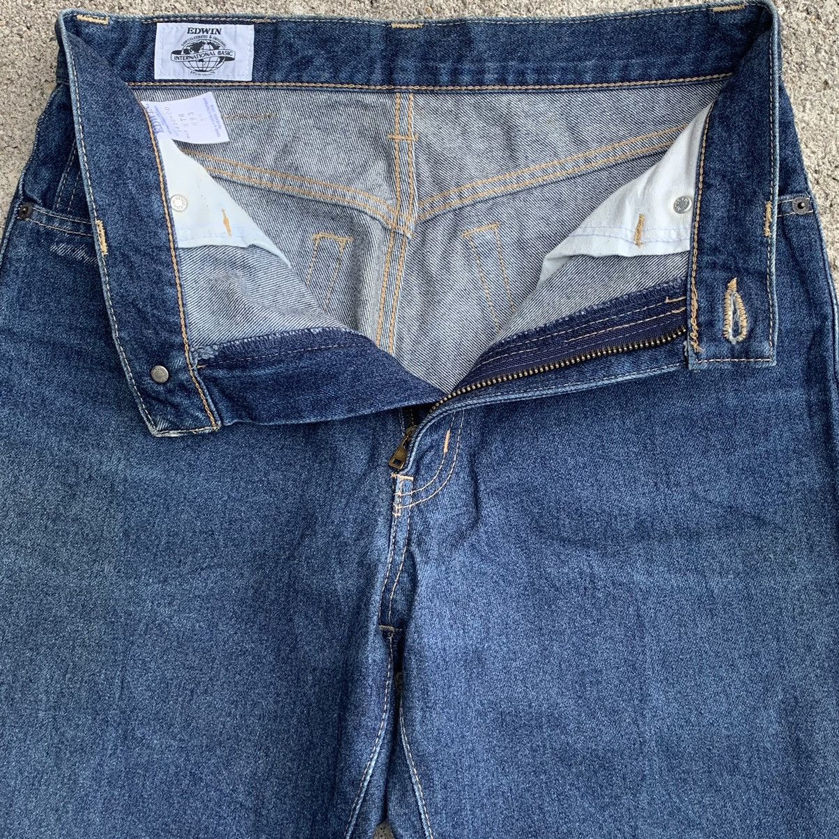Edwin Vintage 90s Edwin Japan Indigo Blue Jeans Straight Denim W29 Size US 29 - 8 Thumbnail