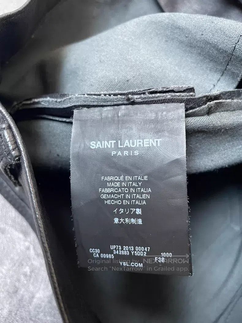 Saint Laurent Paris Saint Laurent Paris size F38 Basic Leather Pants Size US 26 / EU 42 - 5 Thumbnail