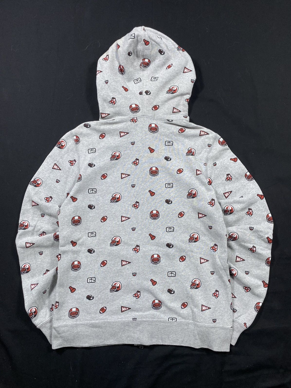 Bape A BATHING APE MLB FULL PRINT ZIP UP HOODIE Size XS / US 0-2 / IT 36-38 - 2 Thumbnail