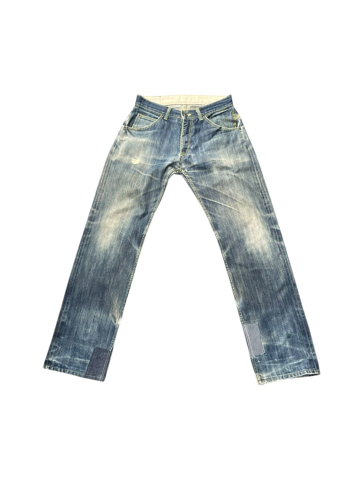 Japanese Brand Lane Kieferner Selvedge Distresed Denim Size US 32 / EU 48 - 2 Thumbnail