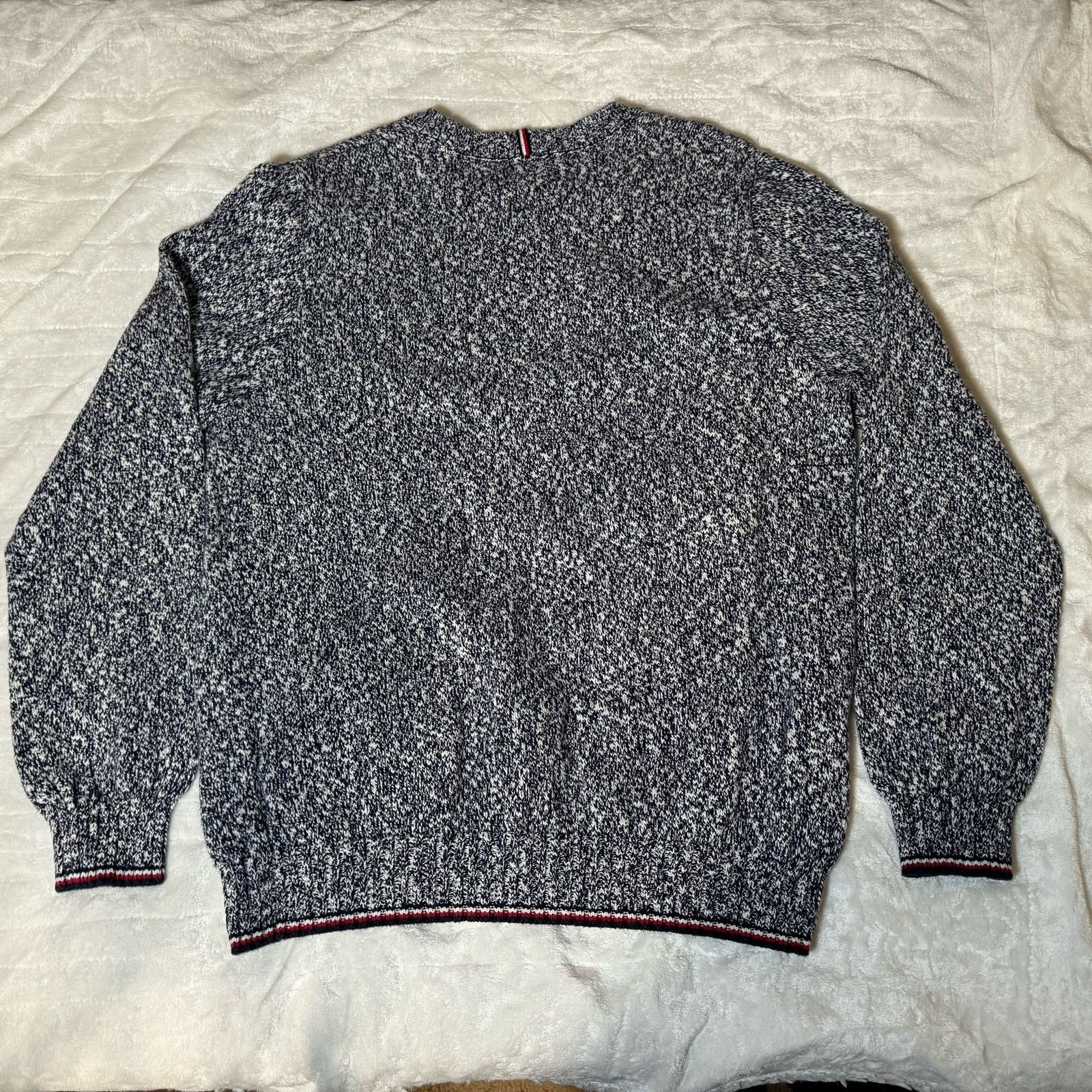 Tommy Hilfiger Tommy Hilfiger Marled Crewneck Knit Gray Sweater Size XL Size US XL / EU 56 / 4 - 6 Thumbnail