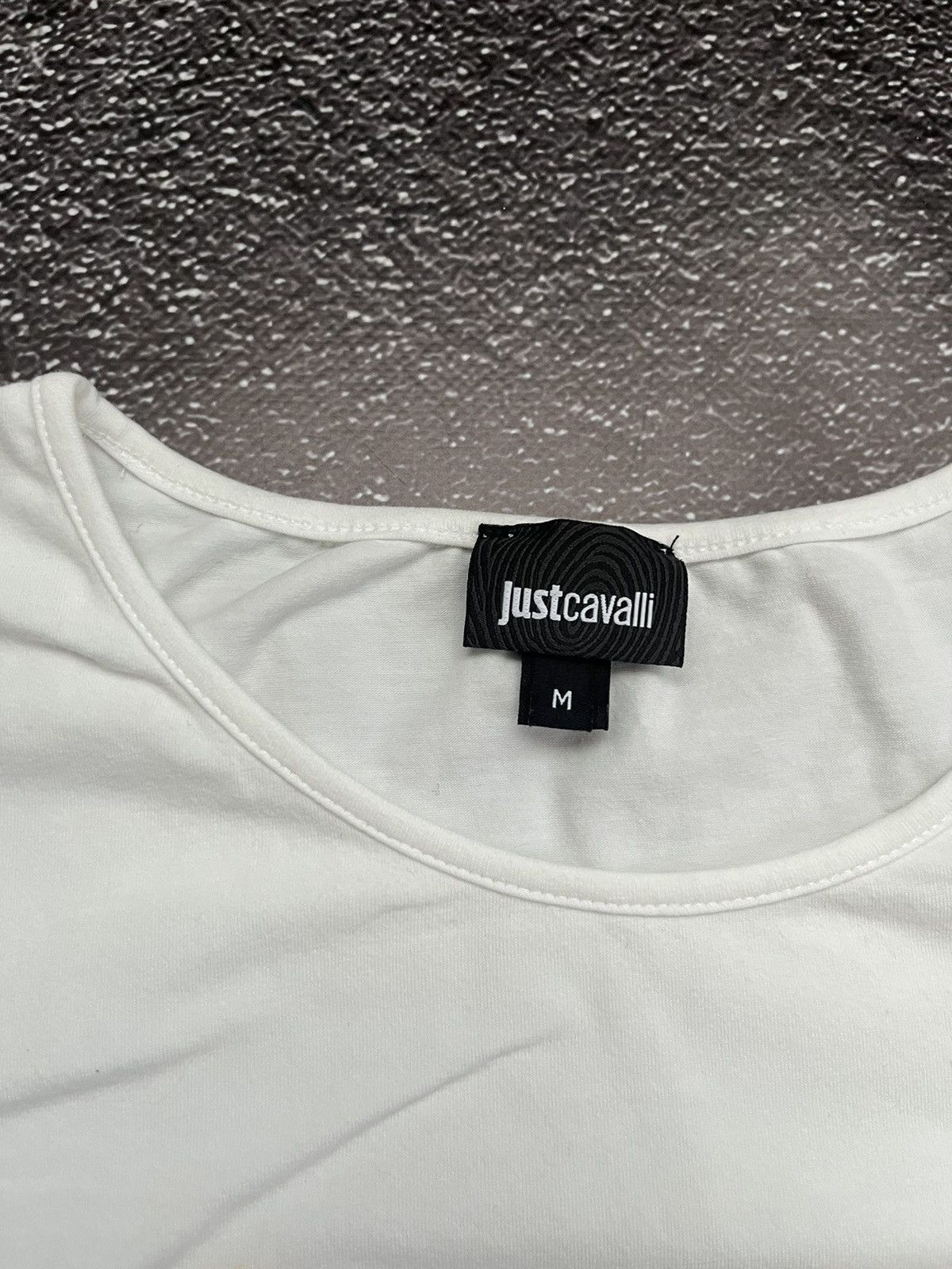 Roberto Cavalli Just Cavalli Big Logo T-Shirt Size M / US 6-8 / IT 42-44 - 6 Thumbnail