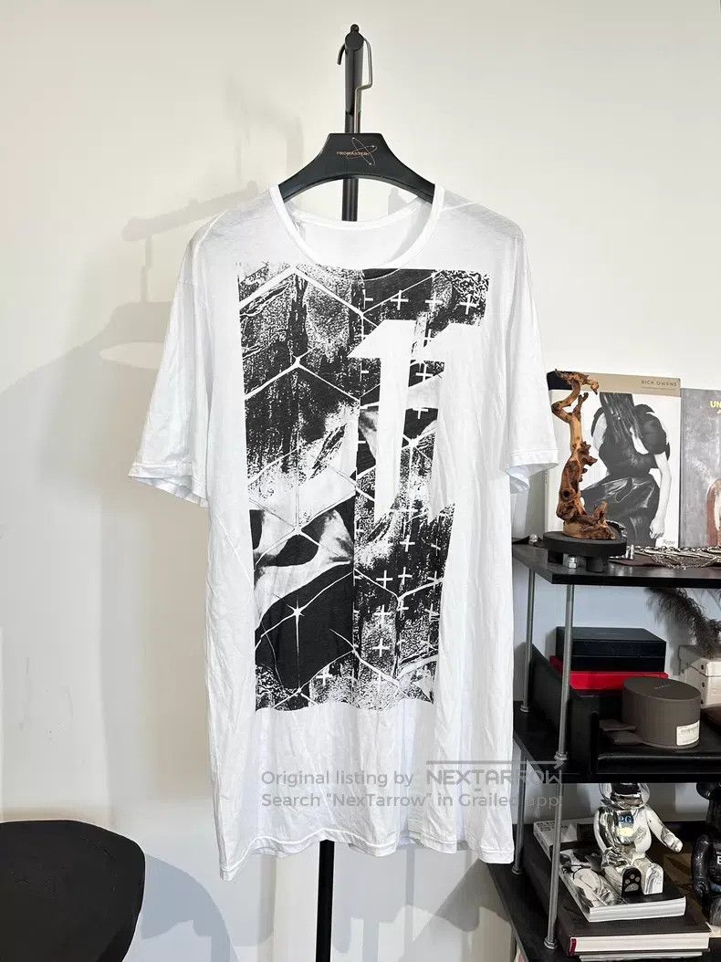 Boris Bidjan Saberi Boris Bidjan Saberi Printed crewneck short sleeve t-shirt| Size US XXL / EU 58 / 5 - 1 Thumbnail