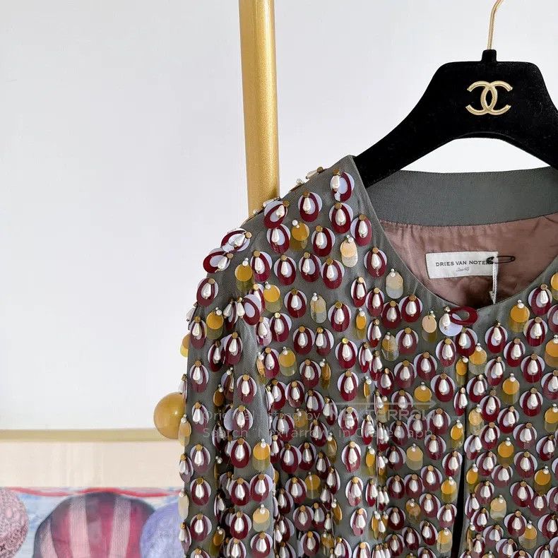Dries Van Noten Dries Van Noten size:40 Heavy Sequin Top Size S / US 4 / IT 40 - 3 Thumbnail