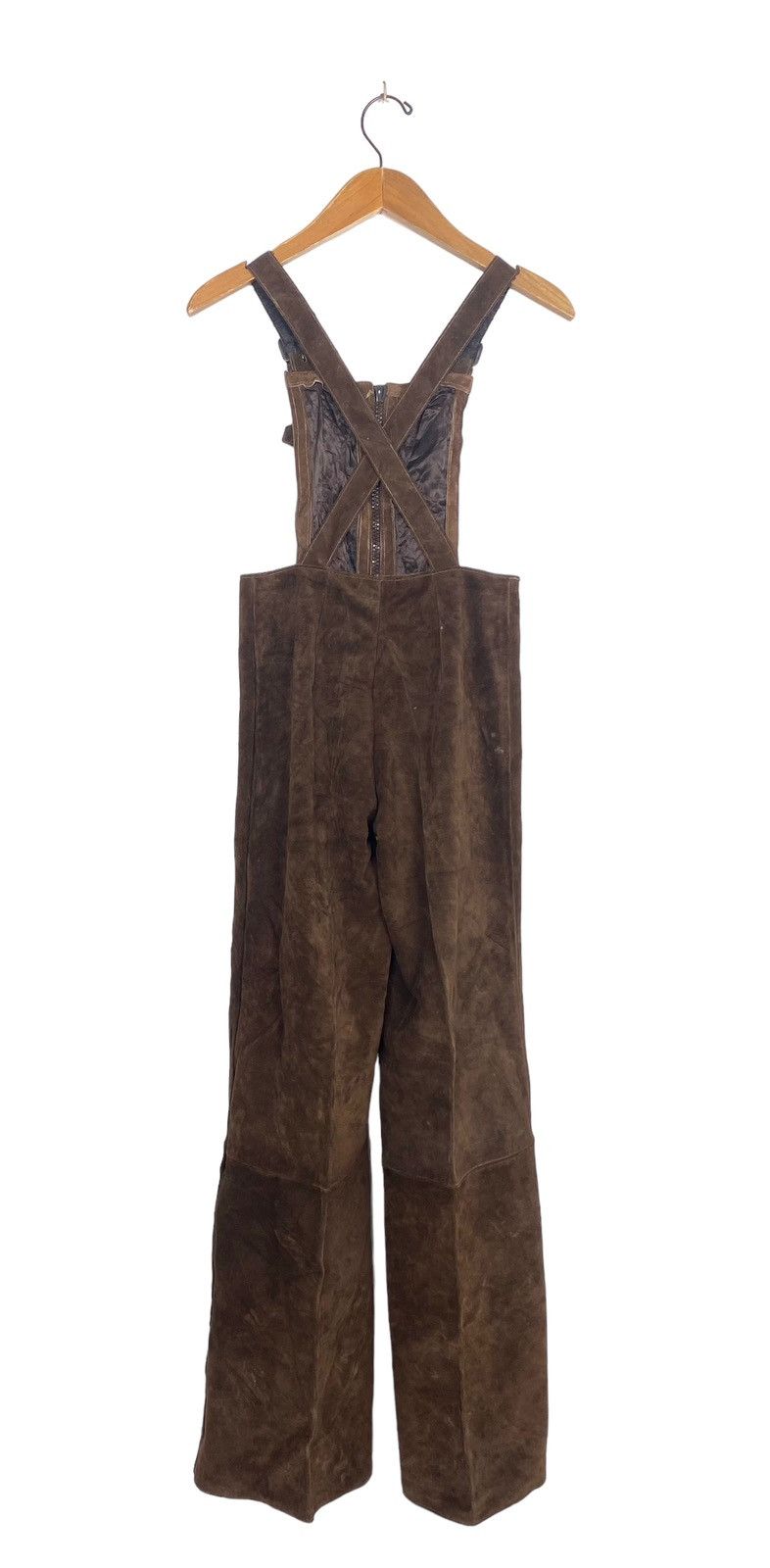 Vintage Rare‼️ Vintage Aicad Italia Suede Lather Riri Zipper Size 24" / US 00 / IT 34 - 4 Thumbnail