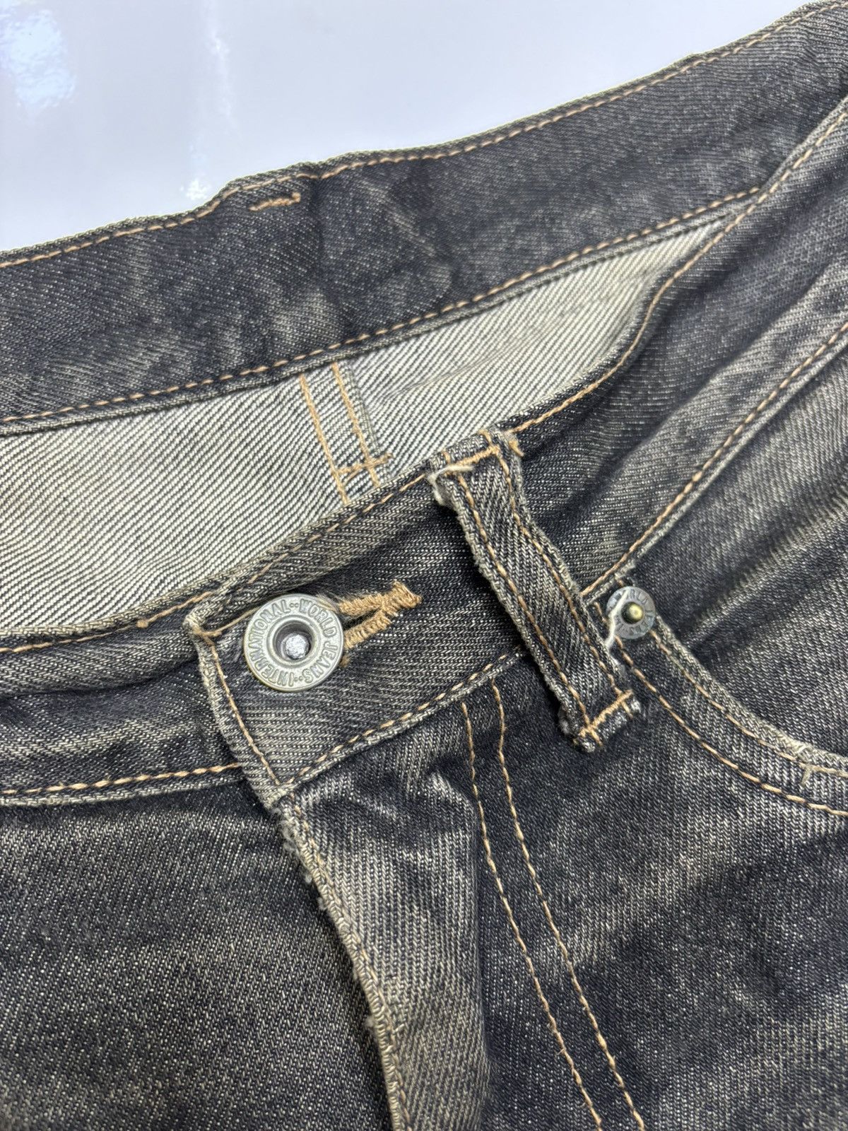 Kapital Unique Clothing Warehouse Thrashed Distress Destroyed Jeans Size US 31 - 12 Thumbnail