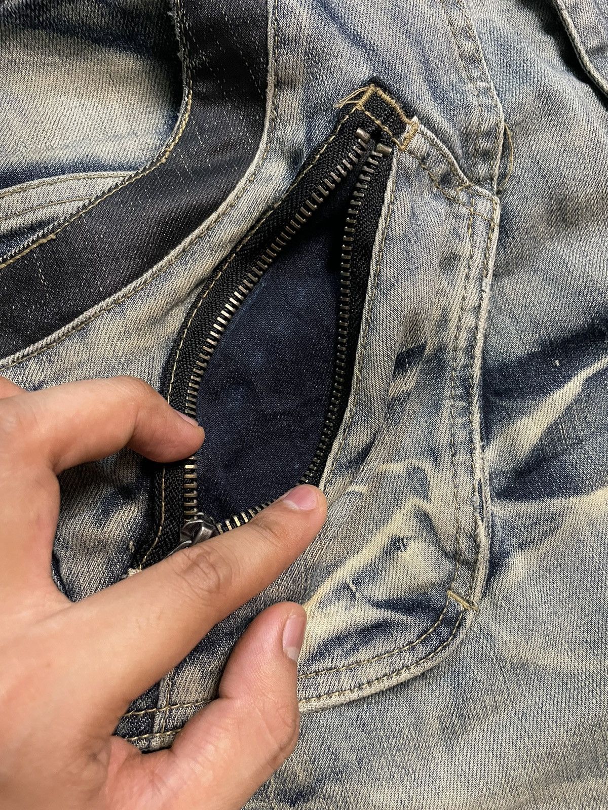 PPFM PPFM Padded Pocket Curved Leg Denim Size US 32 / EU 48 - 8 Thumbnail