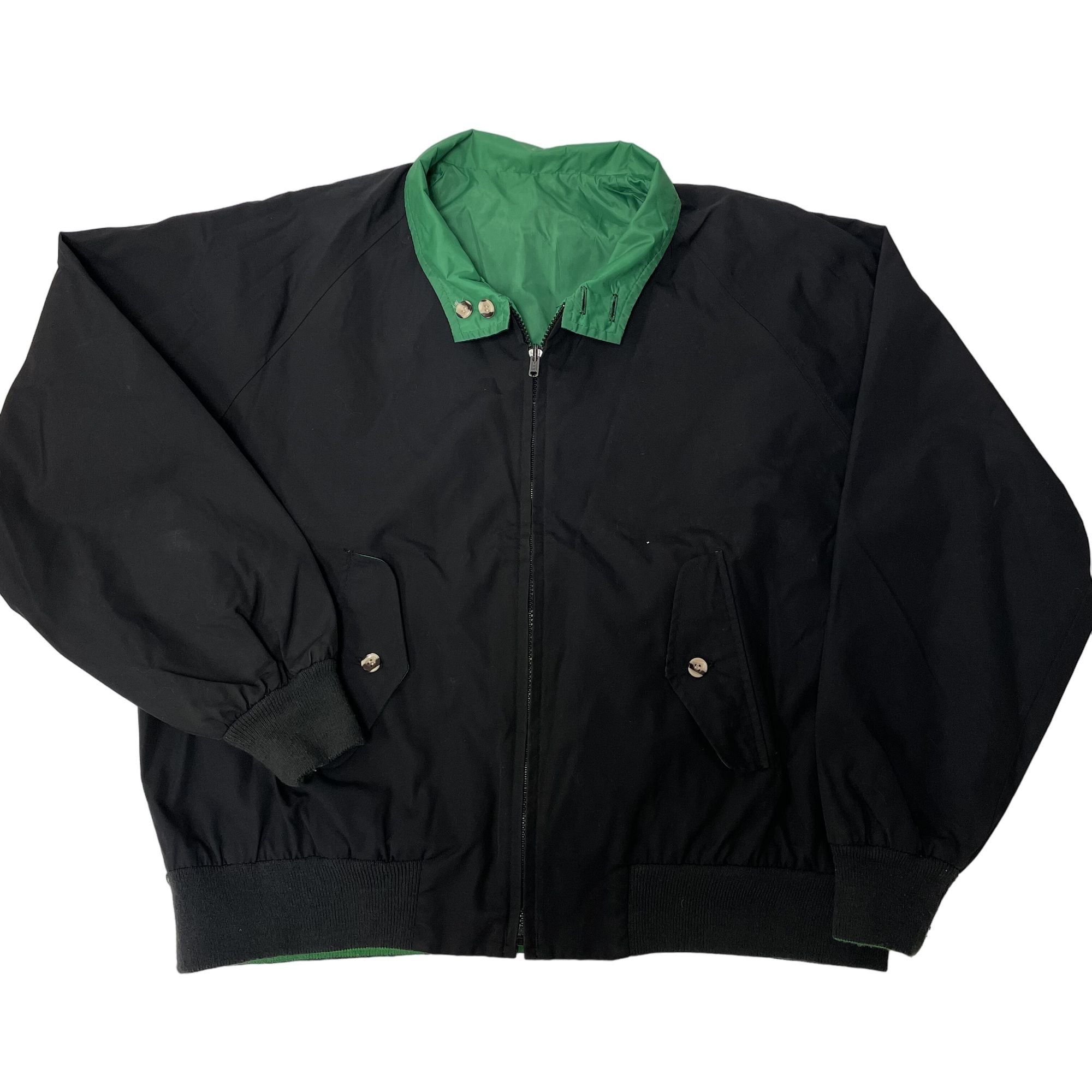 Lands' End Vtg Lands End Navy Cotton REVERSIBLE Green Nylon Jacket Size US XL / EU 56 / 4 - 2 Thumbnail
