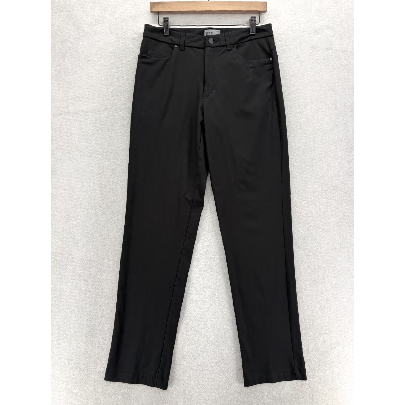 Vintage VRST Limitless 5-Pocket Pants Mens 31x32 Black Stretch Athletic Fit Tapered Leg Size US 31 - 2 Thumbnail