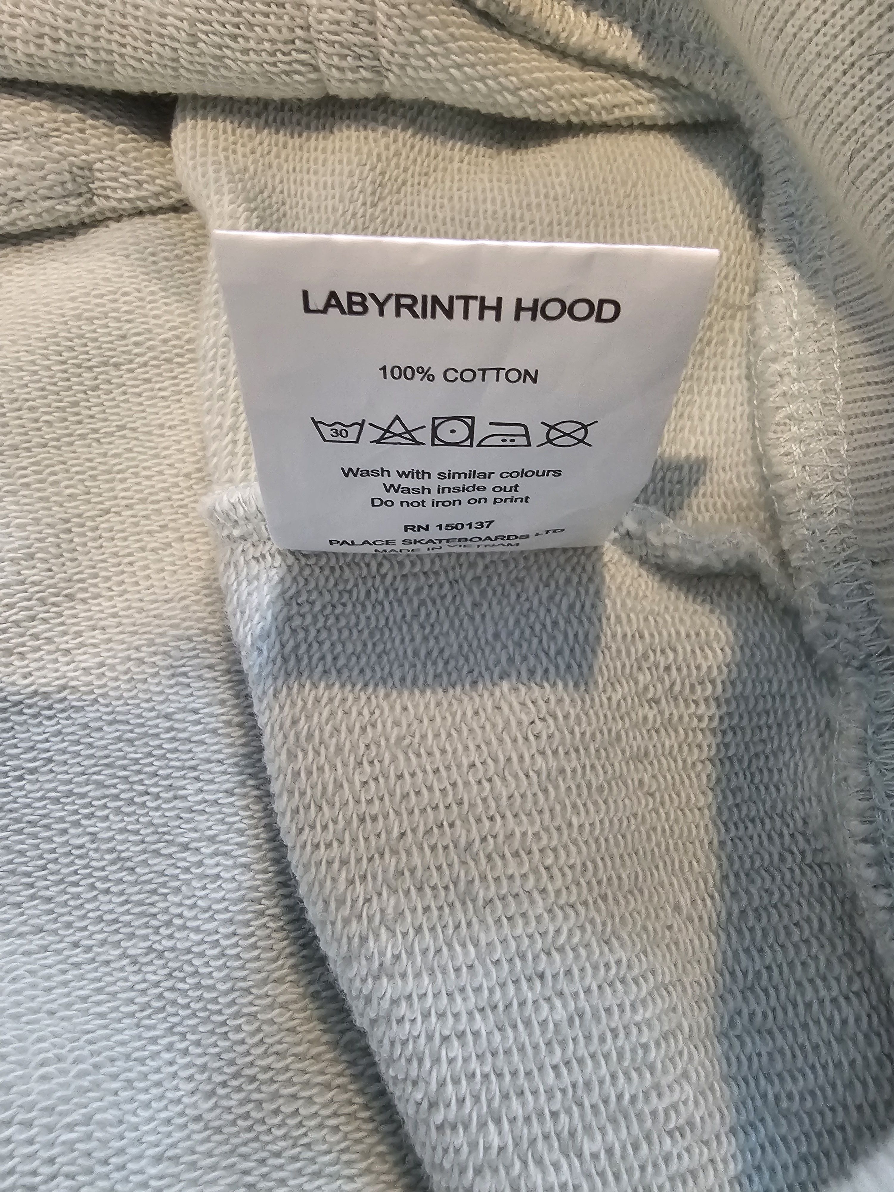 Palace Palace Labyrinth Hood Ice - XL Size US XL / EU 56 / 4 - 5 Thumbnail
