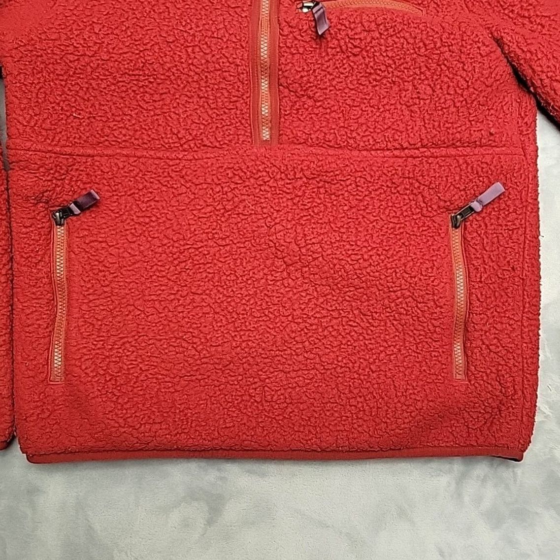 Patagonia VINTAGE Patagonia Jacket Mens M Red Retro Pile Maroon Zip Fleece Pullover Outdoor Gorp Size M / US 6-8 / IT 42-44 - 2 Thumbnail