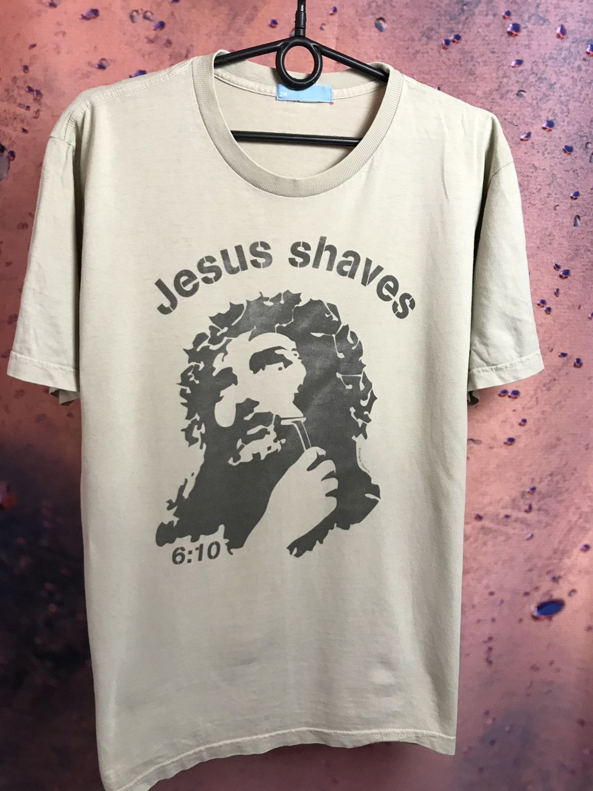 Other × Vintage Jesus Shaves 6:10 t shirt Size US M / EU 48-50 / 2 - 2 Thumbnail
