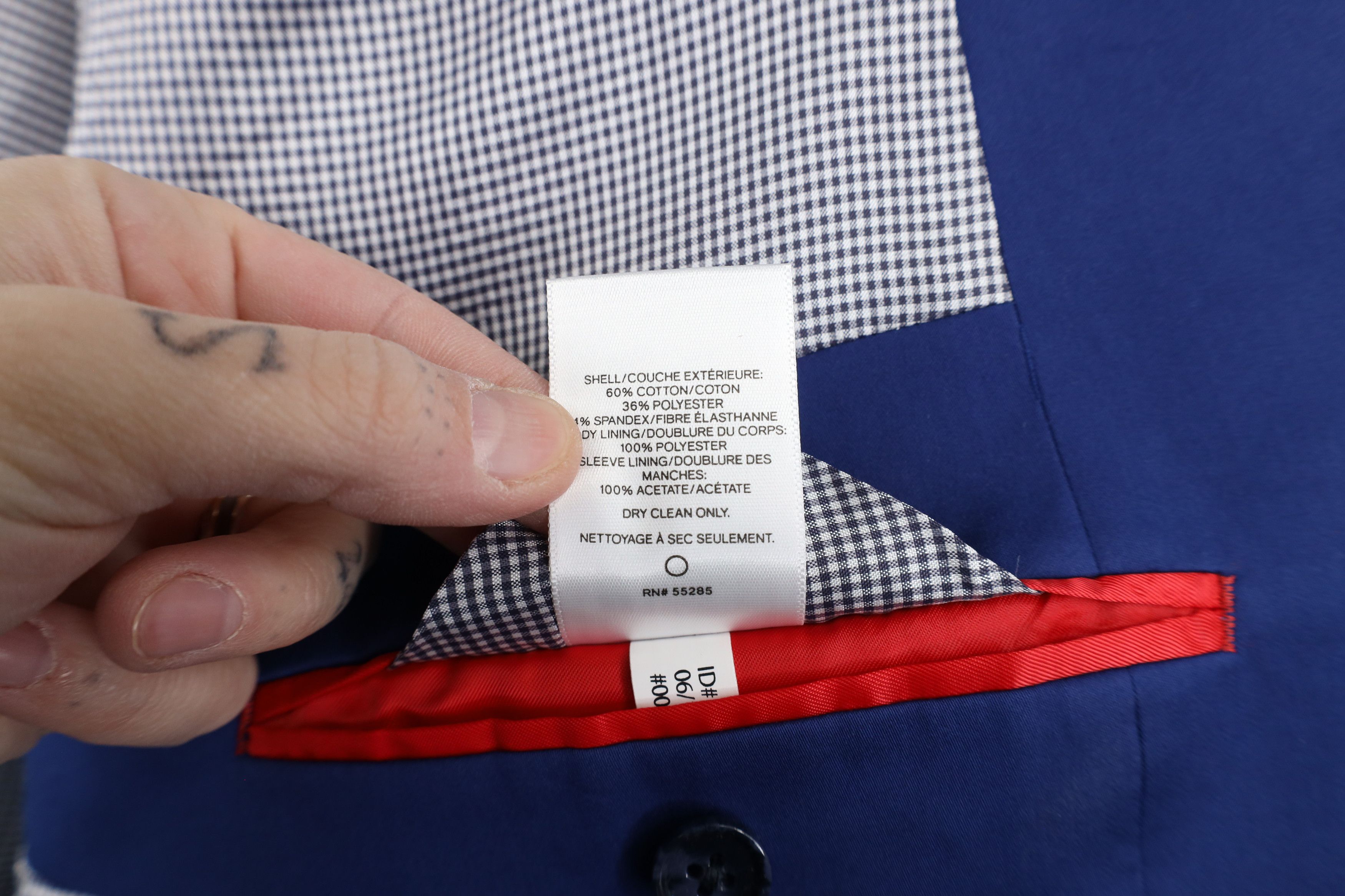Express × Vintage Express Fit Stretch 2 Button Blazer Suit Coat Jacket Blue Size US XXL / EU 58 / 5 - 12 Thumbnail
