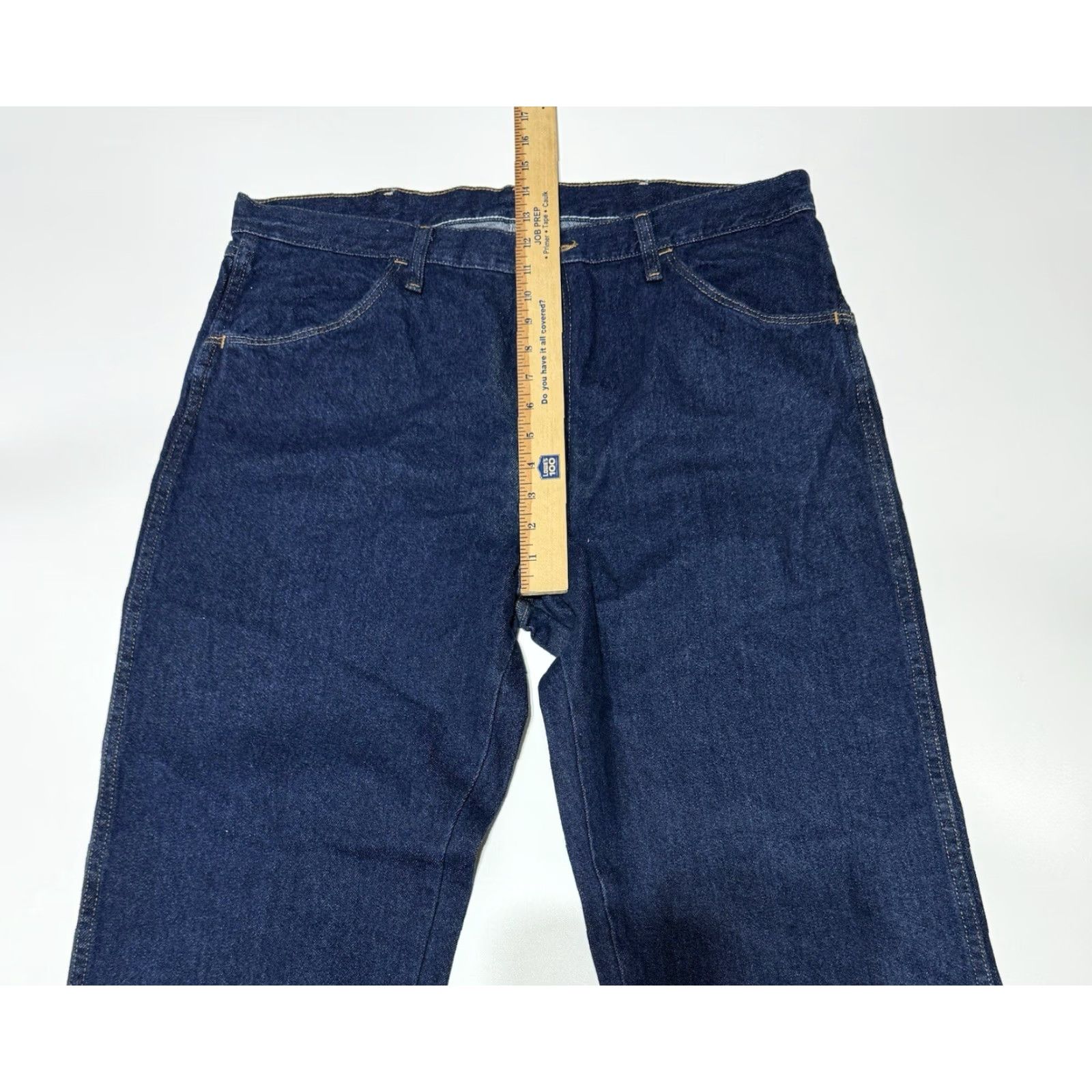 Vintage **Rustler Mens Heavyweight Blue Workwear Jeans Regular Fit 38 X 32** User: Rustler Mens Heavyweight Blue Workwear Jeans Regular Fit 38 X 32 Size US 38 / EU 54 - 4 Thumbnail