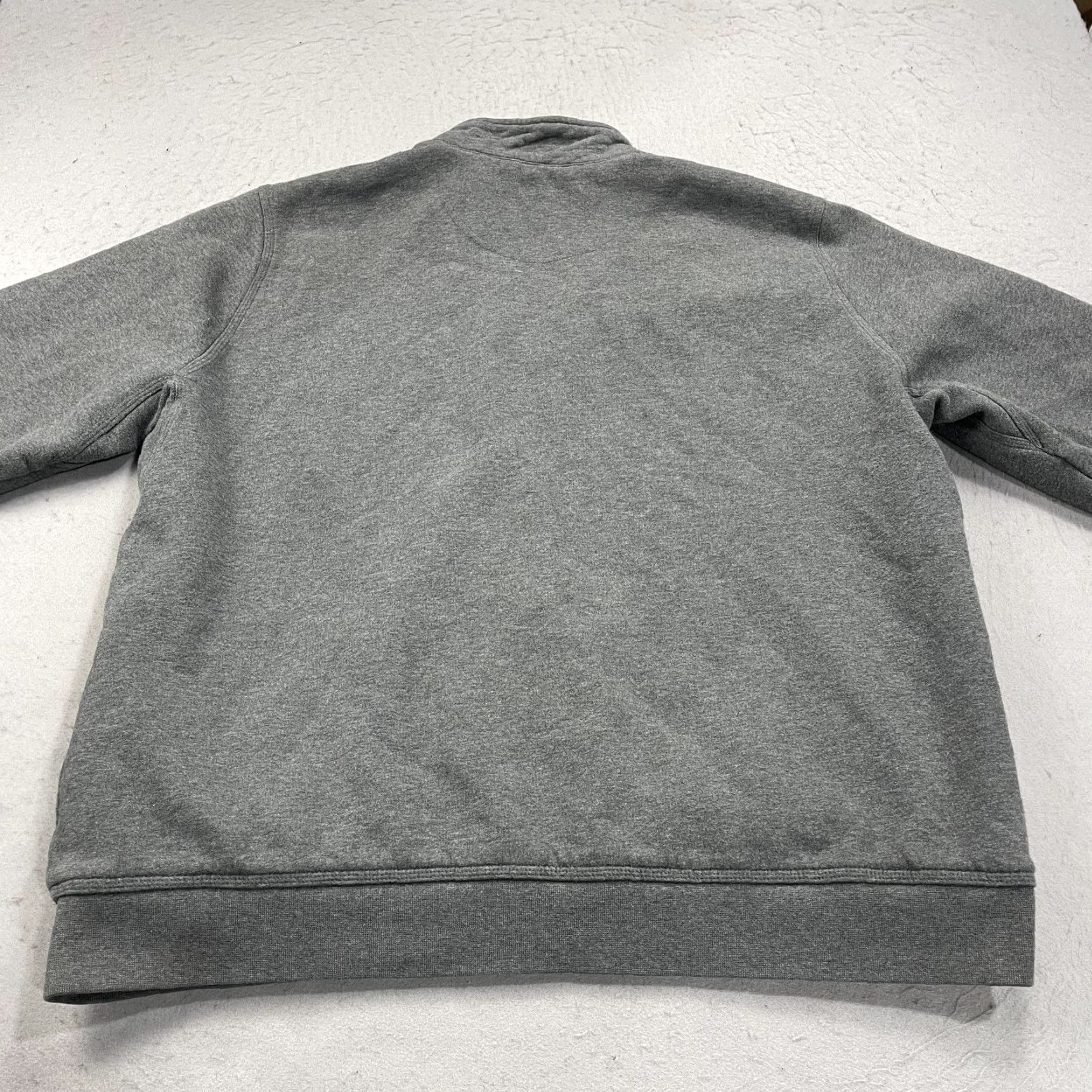 Vintage L.L. Bean Sweatshirt Mens XLT Gray Katahdin Iron Works Full Zip Sherpa Lined Mock Neck Size US XL / EU 56 / 4 - 6 Thumbnail