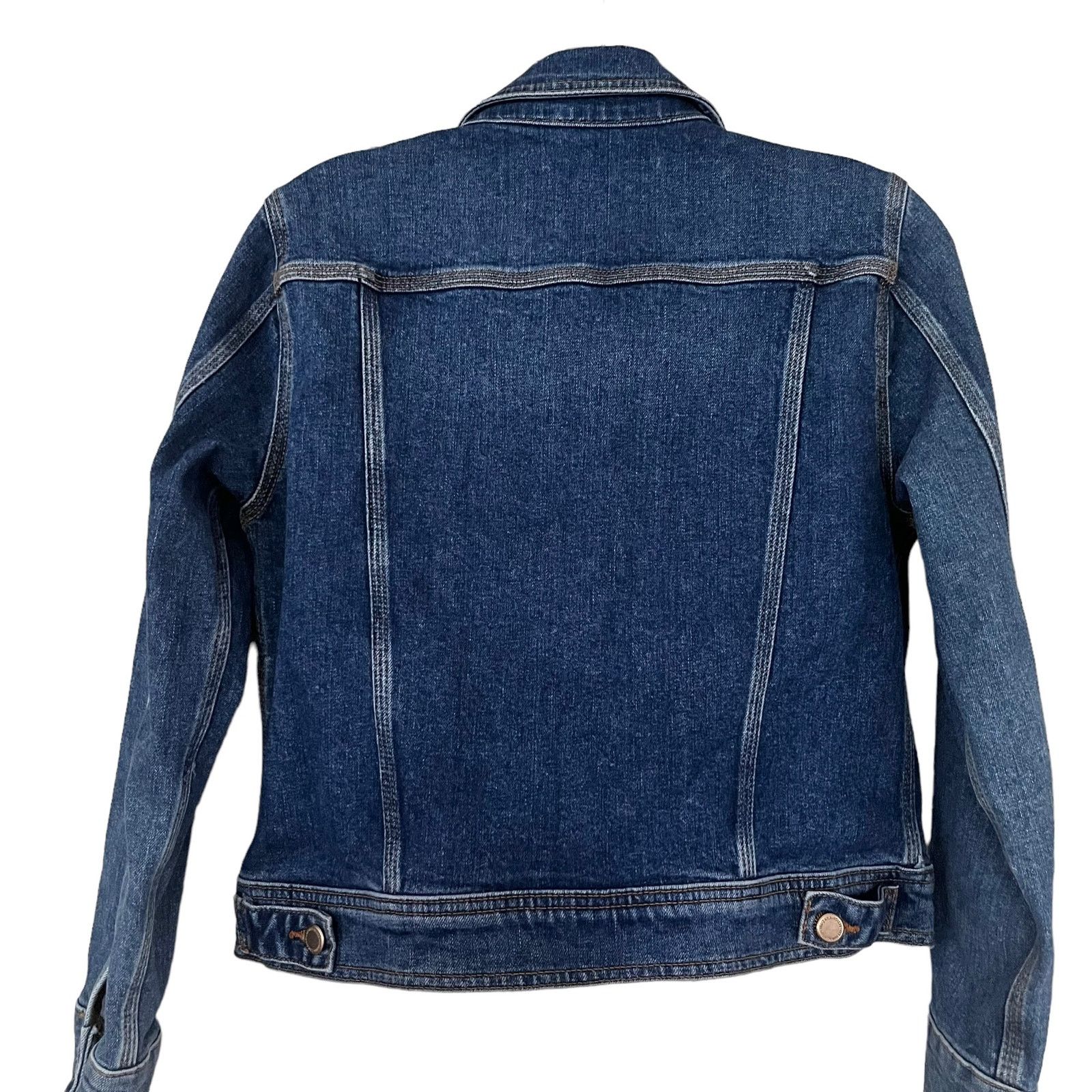Zara Zara womens 70's Work Wear Capsule blue denim jean jacket Size M / US 6-8 / IT 42-44 - 6 Thumbnail