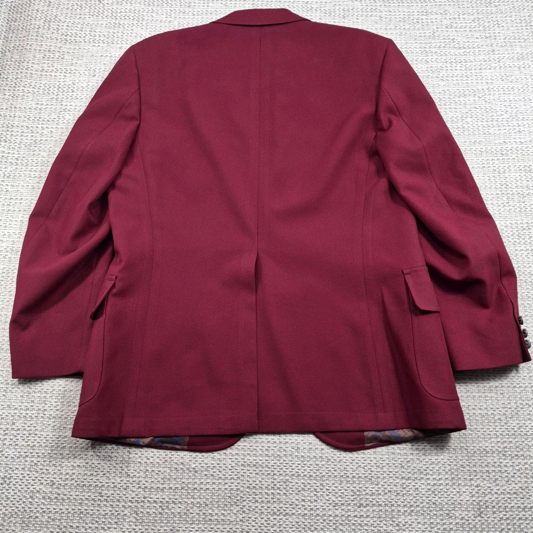 JCPenney VINTAGE Towncraft Blazer Mens 44 Red Two Button Notch Lapel 2 Piece Jacket JC Penney Shirt? Size 44R - 2 Thumbnail