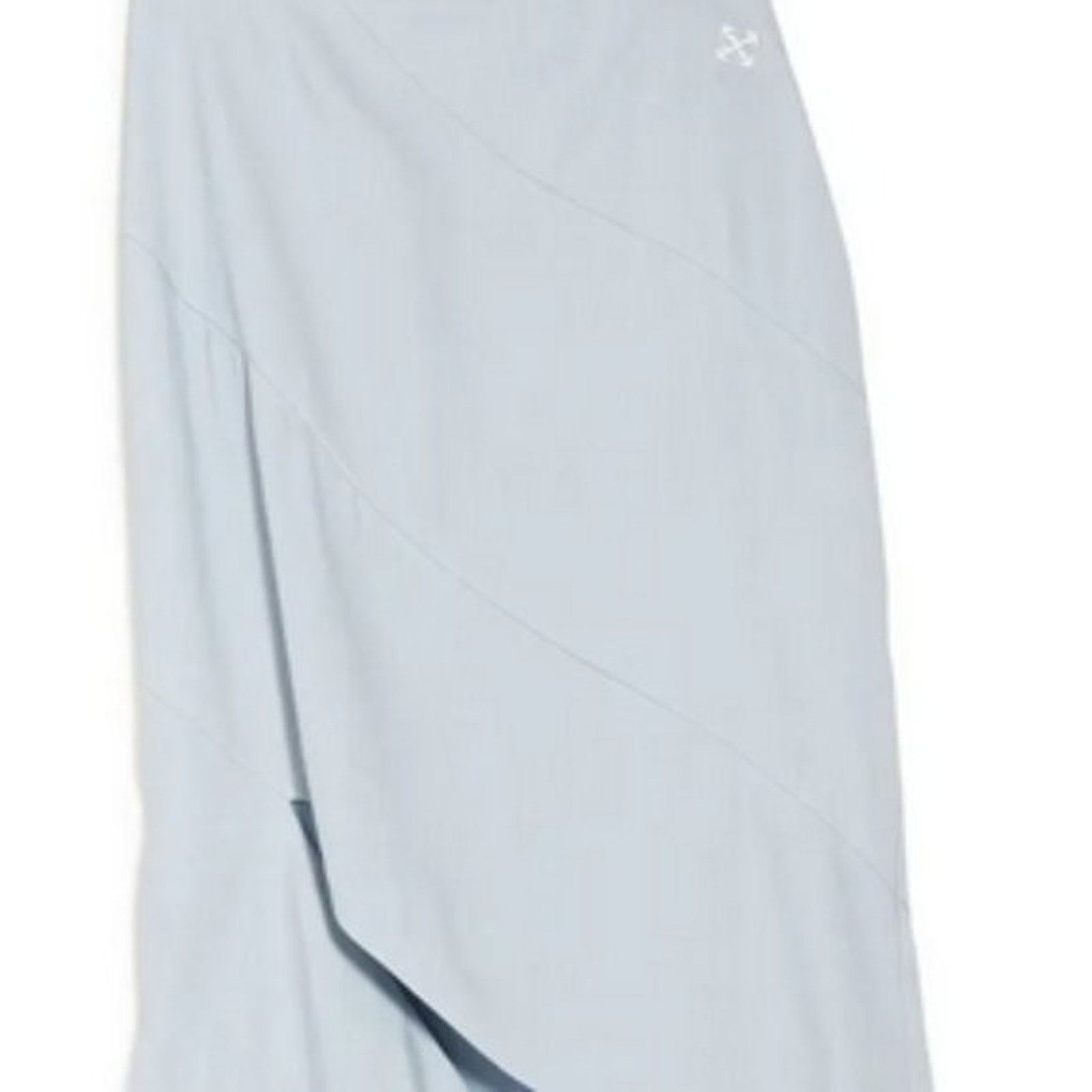 Off-White Off-White Spiral Draping Slit Skirt Baby Blue size 6 Size 28" / US 6 / IT 42 - 4 Thumbnail