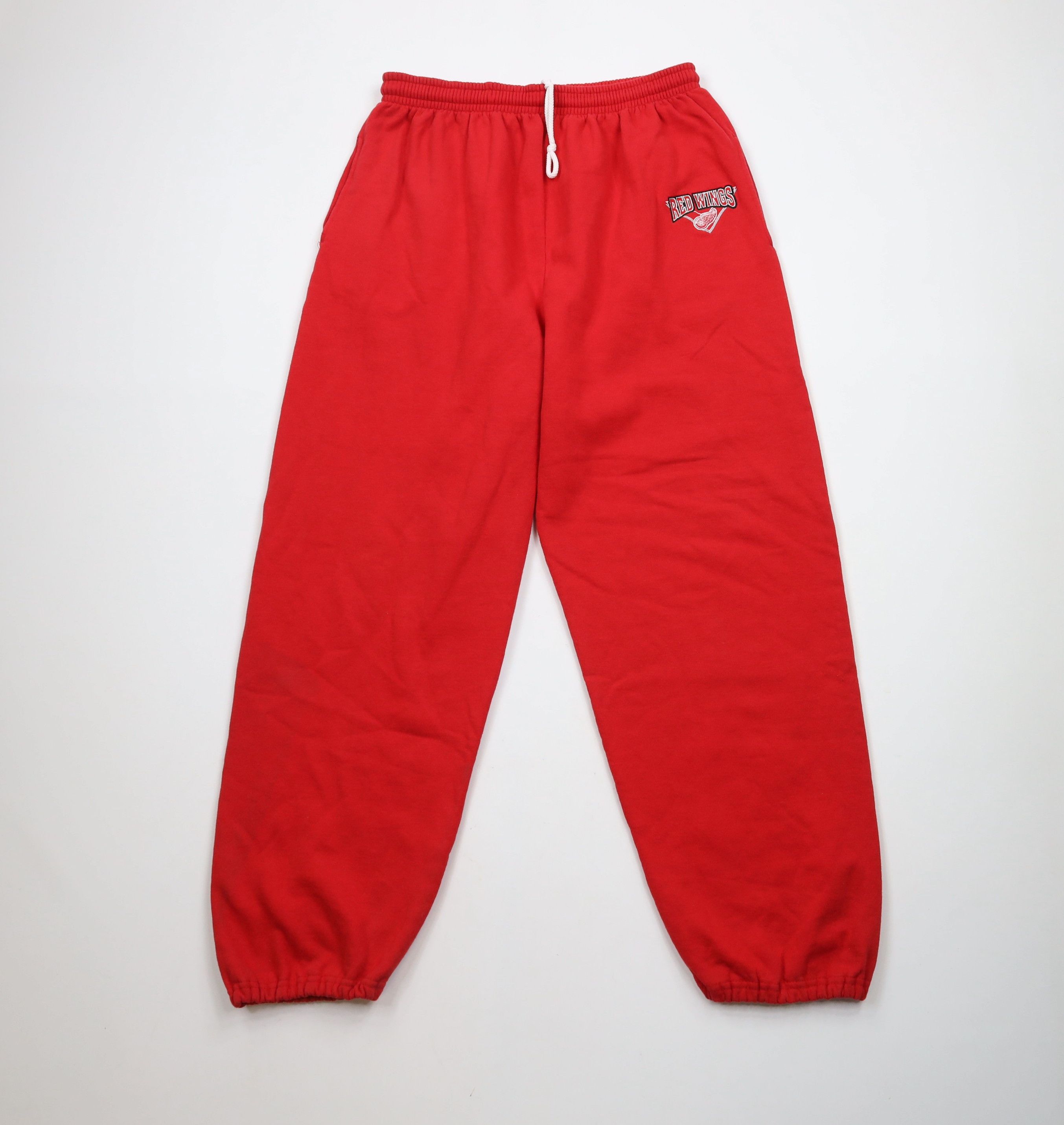 Vintage Vintage 90s Detroit Red Wings Hockey Sweatpants Joggers Size US 36 / EU 52 - 1 Thumbnail