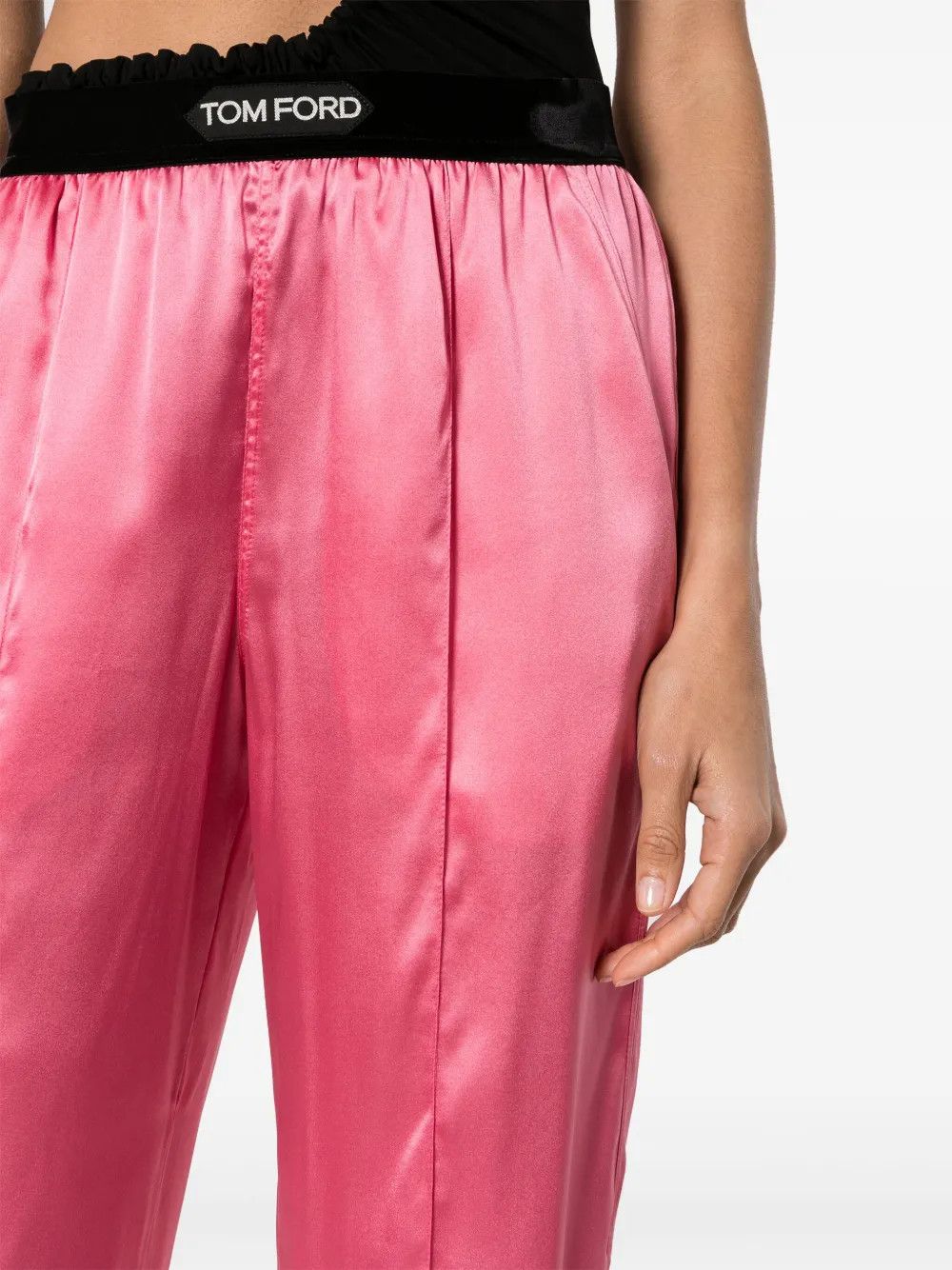 Tom Ford o1y0126 Logo Sweatpant in Pink/Black Size 28" / US 6 / IT 42 - 2 Thumbnail
