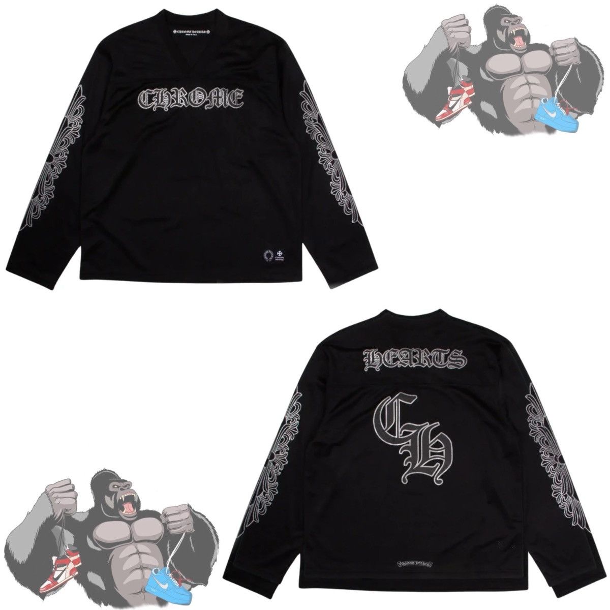 Chrome Hearts Chrome Hearts Jersey Black Size US XXL / EU 58 / 5 - 1 Thumbnail