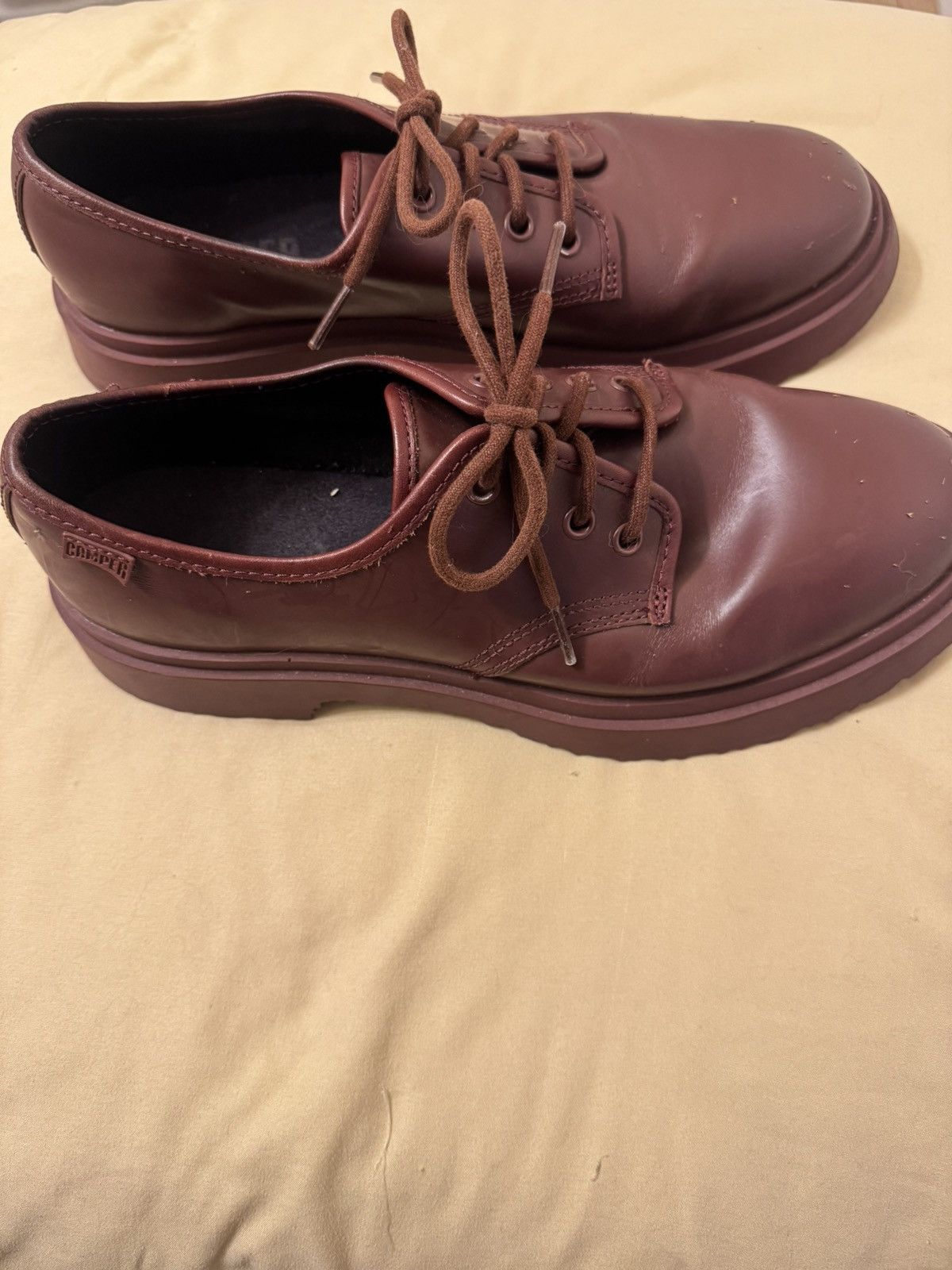 Camper Camper Burgundy Derbies Size US 11 / IT 41 - 2 Thumbnail
