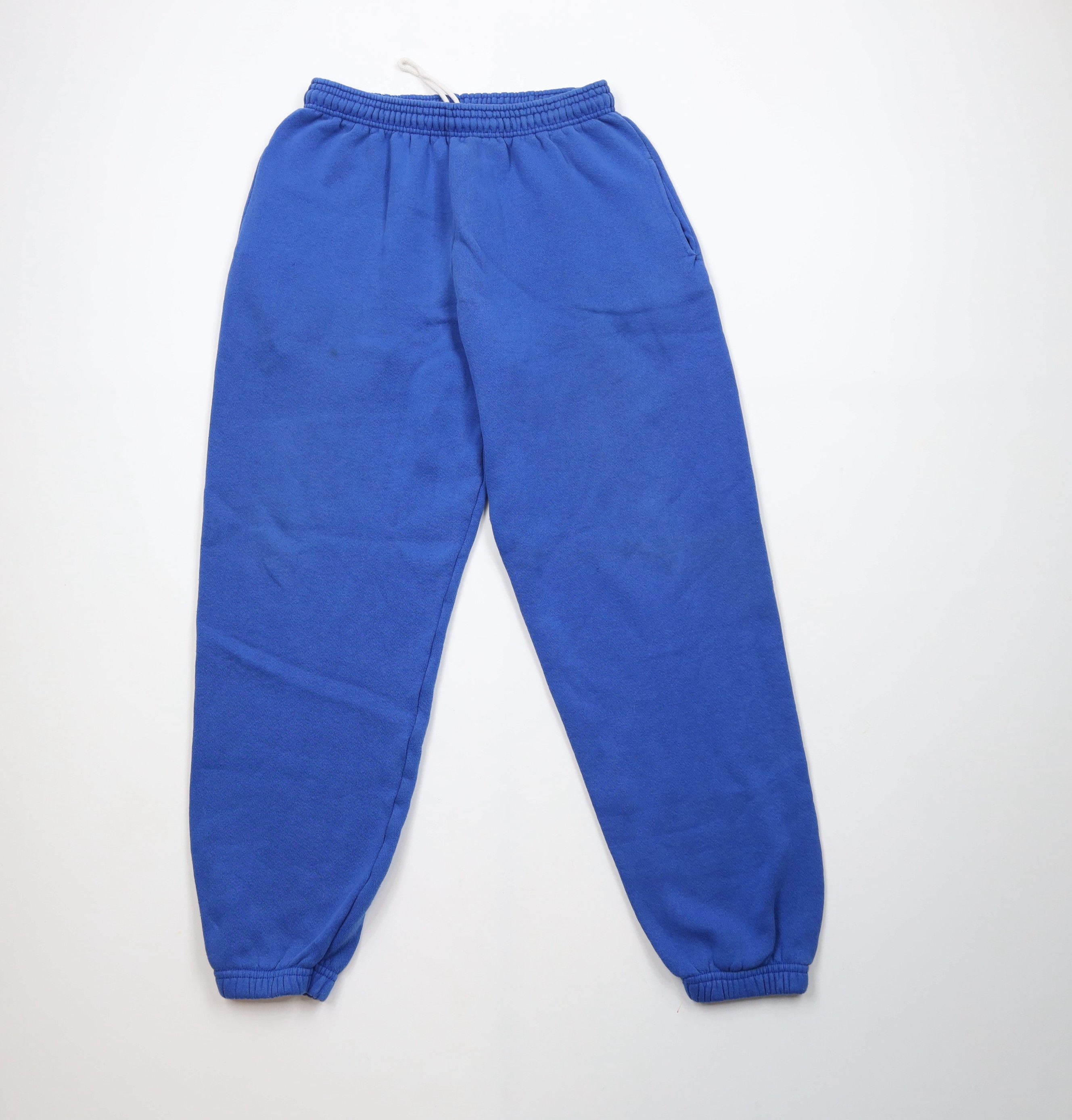 Vintage Vintage 90s Streetwear Cuffed Sweatpants Joggers Blue USA Size US 36 / EU 52 - 1 Thumbnail