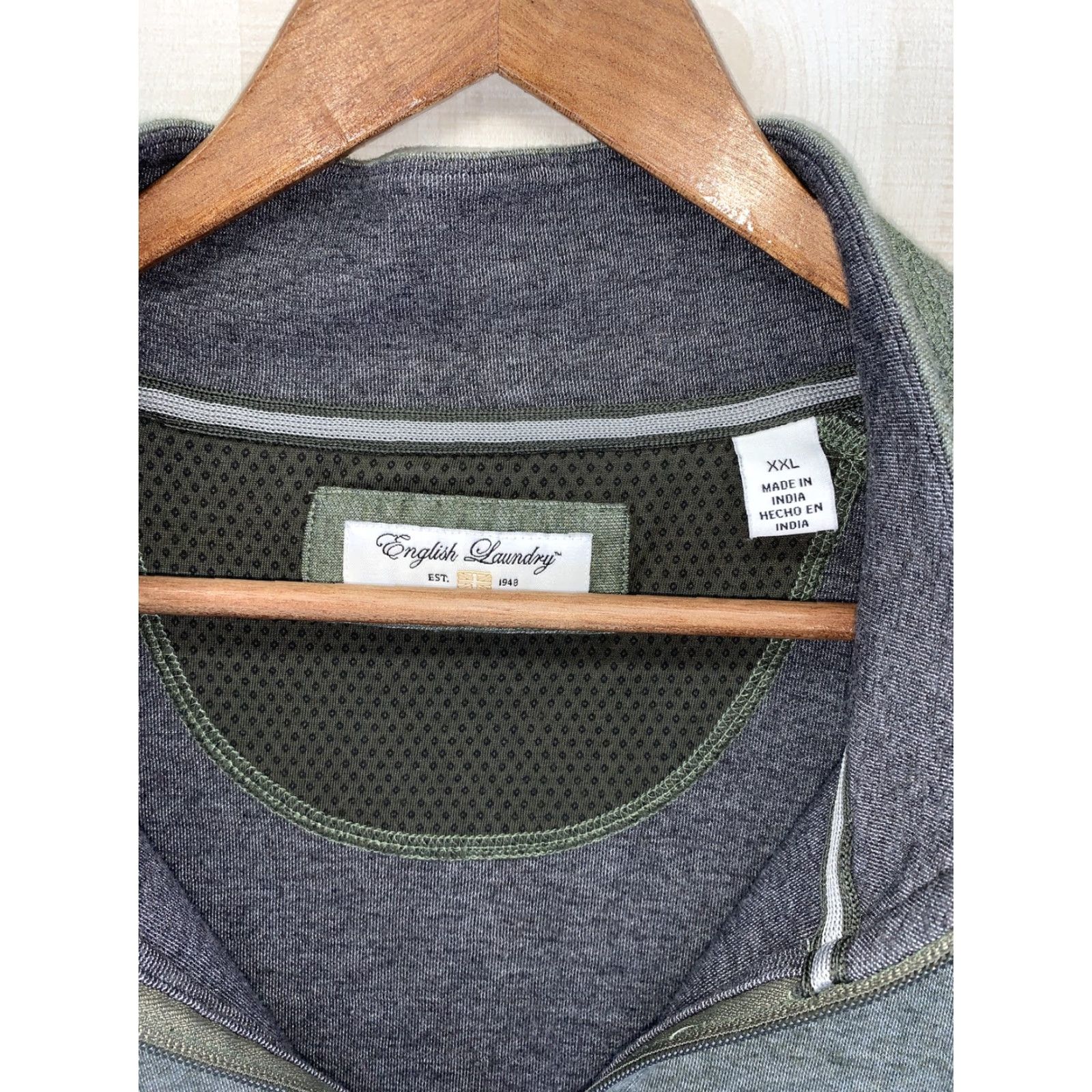 English Laundry English Laundry Mens Green 1/4 Zip Pullover Sweatshirt 2XL Sweatshirt Pullover Zip Green Mens 2XL Size US XXL / EU 58 / 5 - 6 Thumbnail