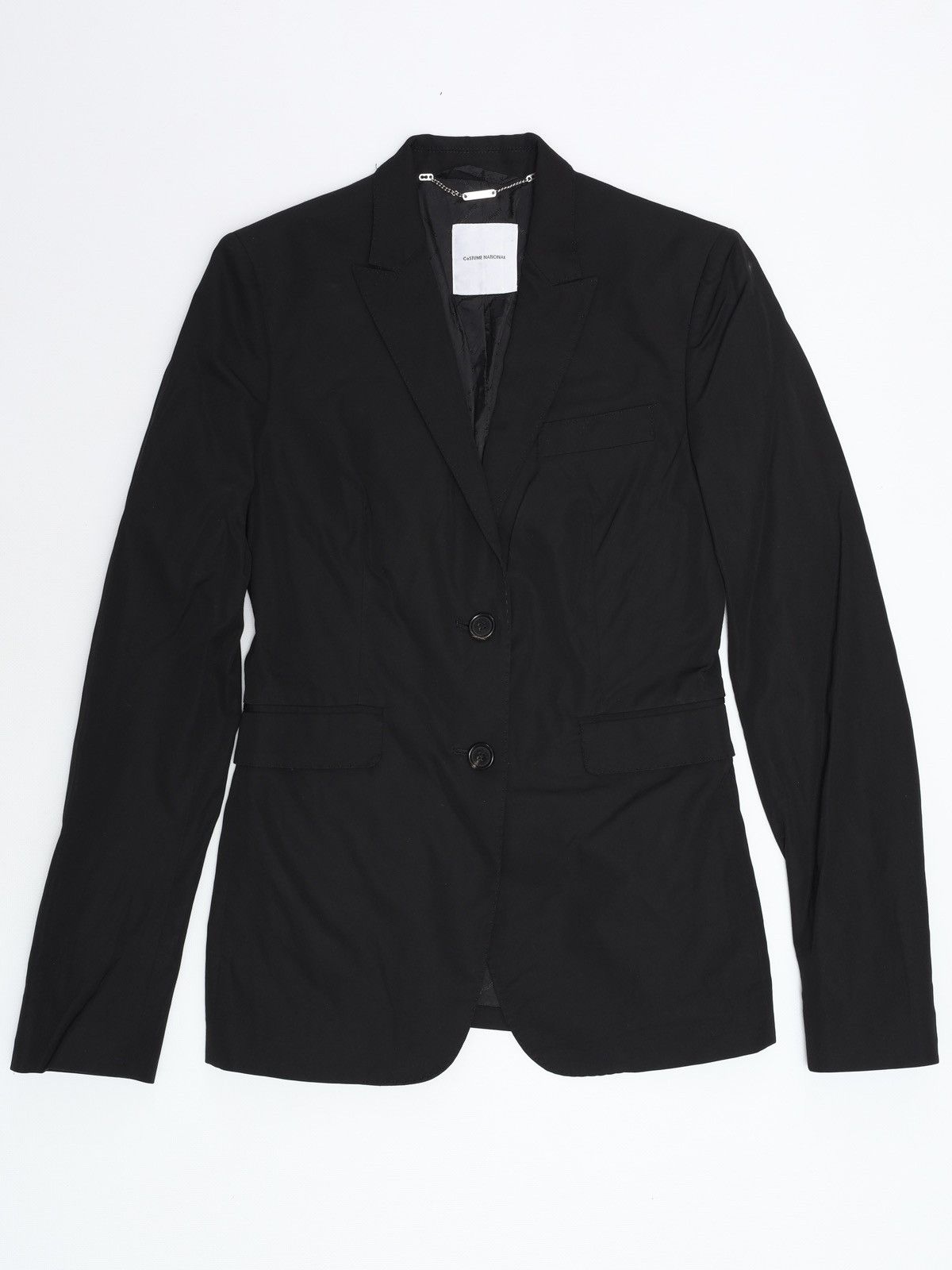 Costume National Costume National Viscose Black Blazer Jacket Size S / US 4 / IT 40 - 1 Thumbnail