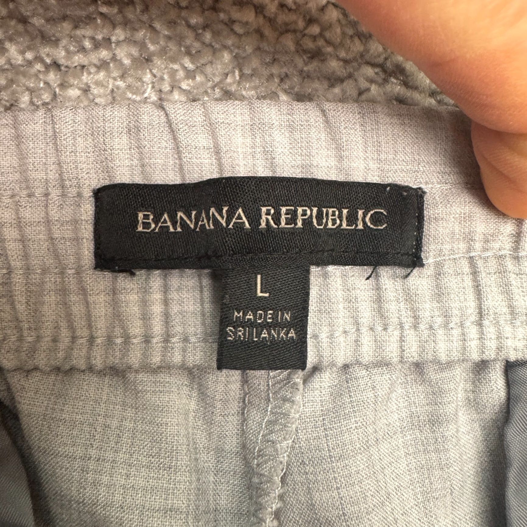 Banana Republic VINTAGE? No — Banana Republic Wool Blend Pull On Tapered Leg Trouser Pants Womens Large Gray Size 36" / US 14 / IT 50 - 5 Thumbnail