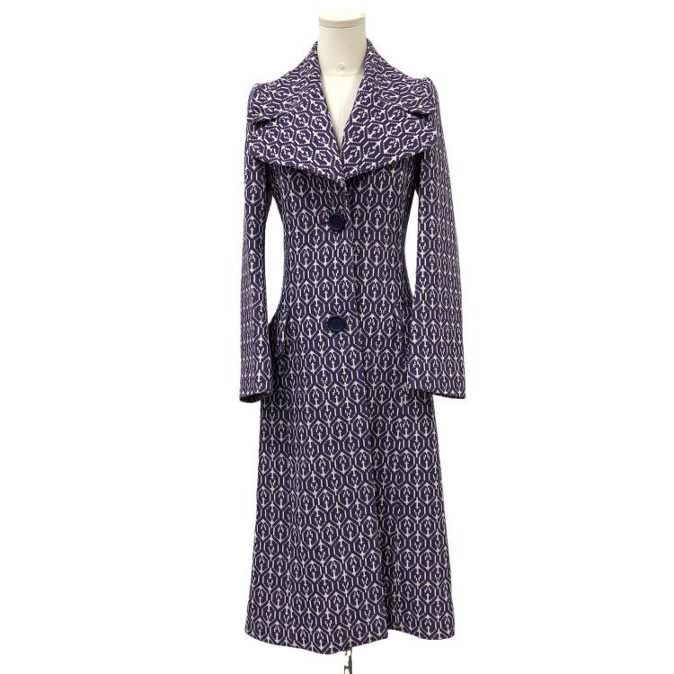 Miu Miu Miu Miu Patterned Wool Coat Size 38 Size XS / US 0-2 / IT 36-38 - 1 Thumbnail