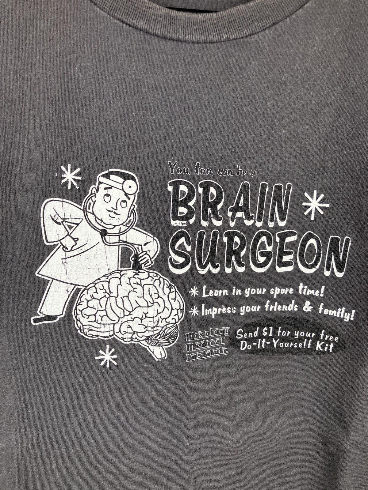 Vintage Vintage Y2K DIY Brain Surgeon Graphic Tee Size US M / EU 48-50 / 2 - 2 Thumbnail