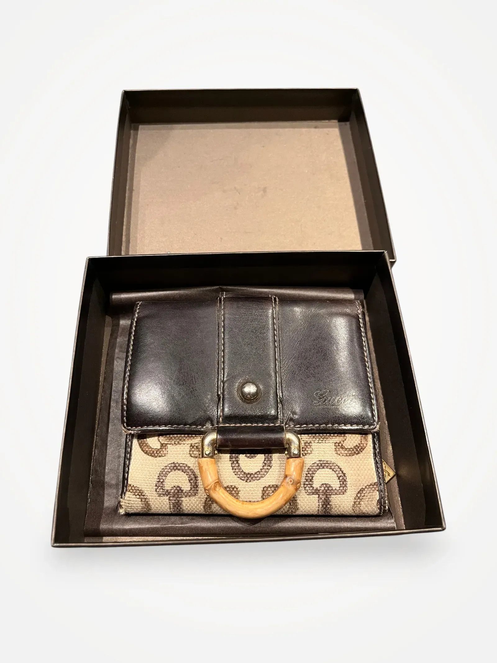 Gucci Gucci Gucci Bamboo D-ring horse-bit Wallet Size ONE SIZE - 1 Thumbnail